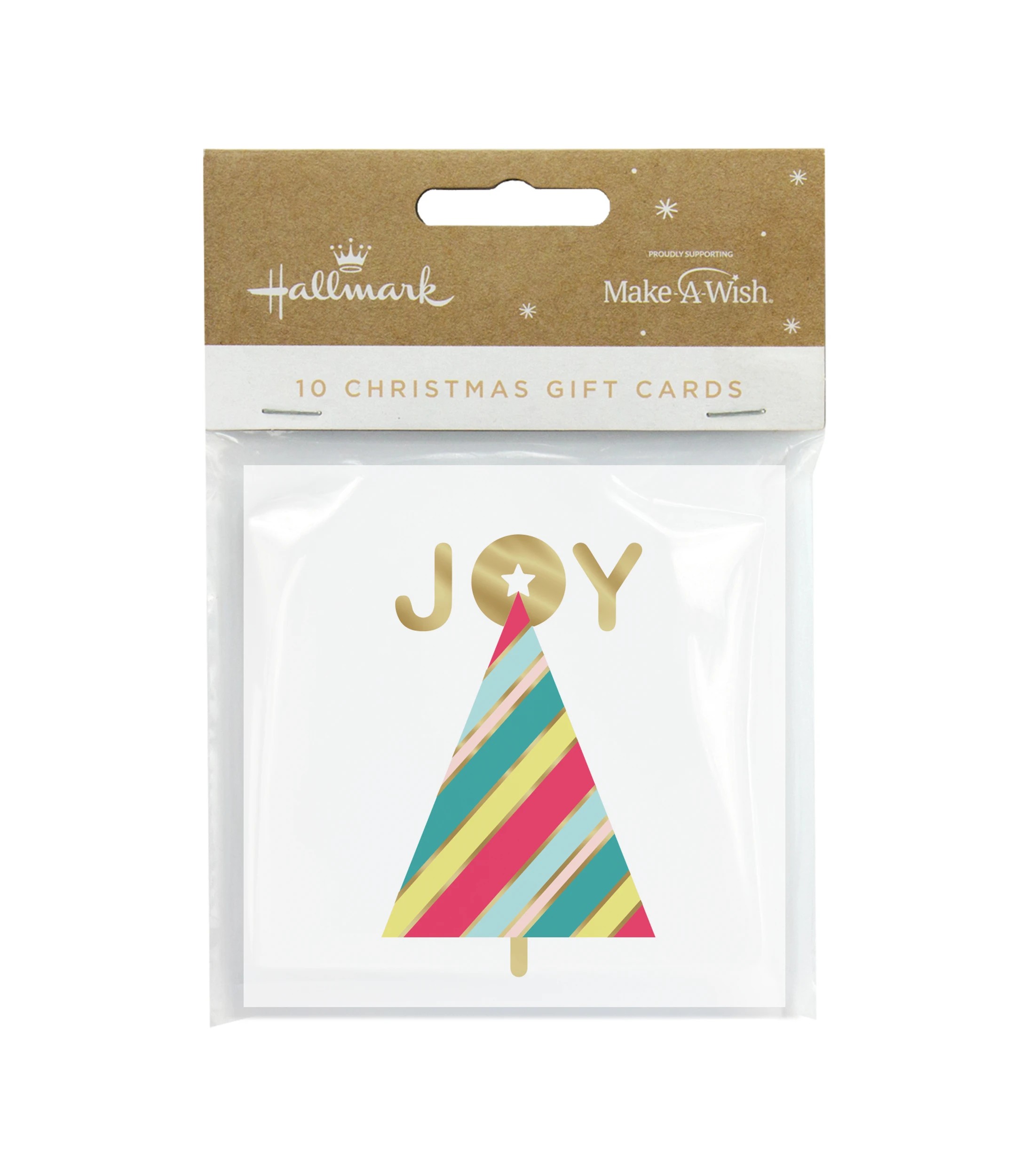 1 10 Pack Hallmark Christmas Gift Cards - Merry Lettering, 1 of 2