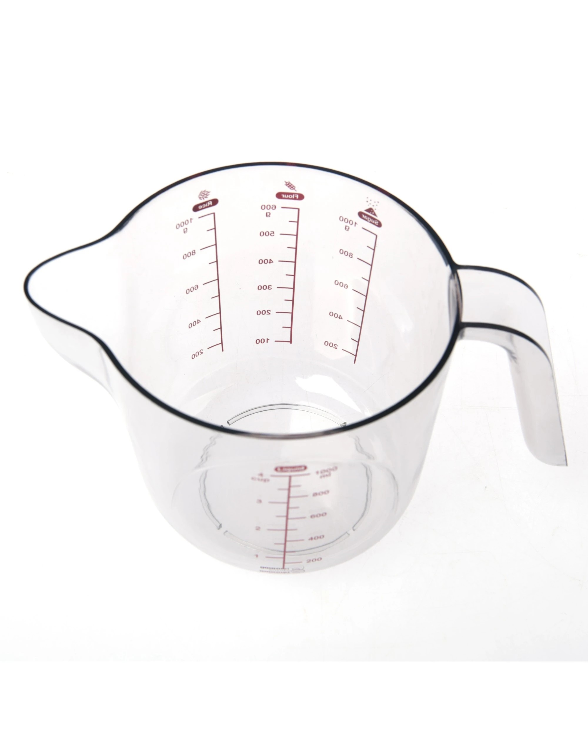 5 Gourmet Kitchen Modern Weight Conversion Measuring Cup AS 1000ml/4cups - Grey, 5 of 8
