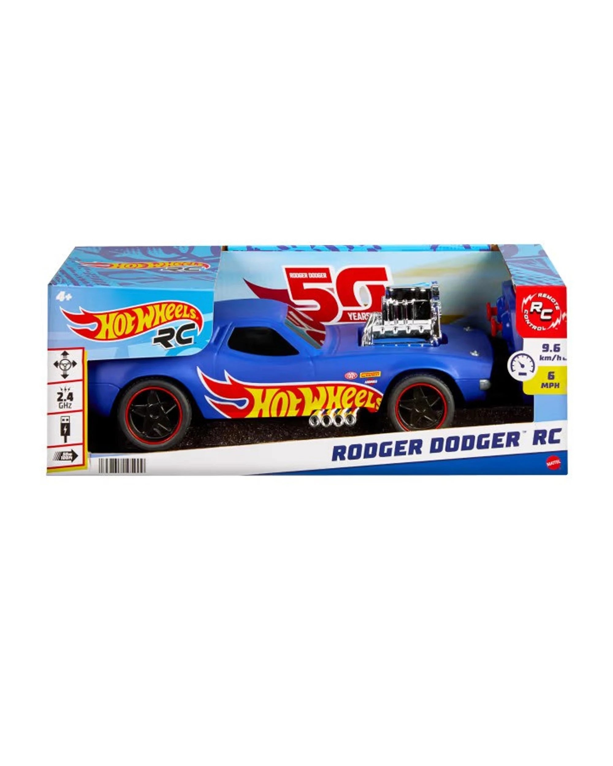 1 Hot Wheels 1:16 Scale RC Rodger Dodger, 1 of 4