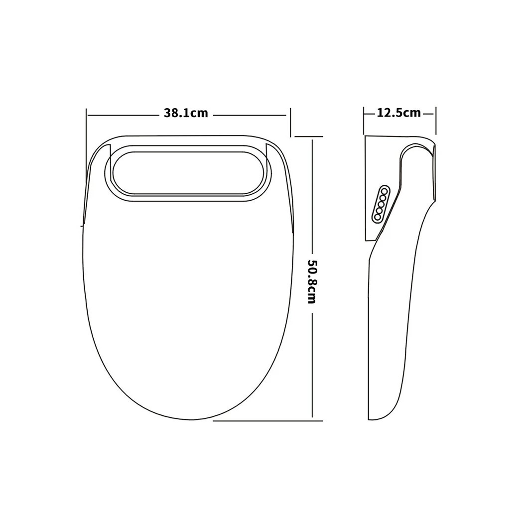 3 Dutxa Electric Bidet Toilet Seat Cover Smart Wash, 3 of 7
