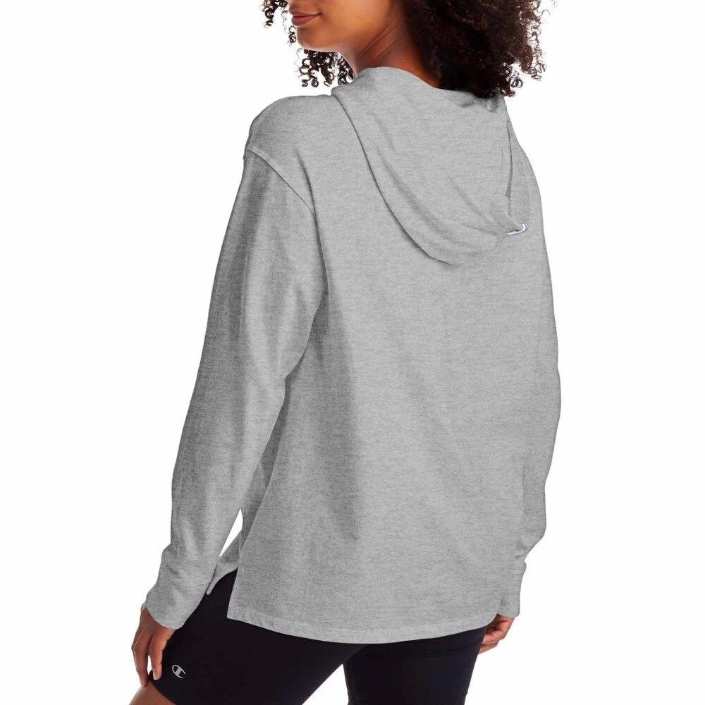 3 Champion Womens Oxford Gray Hoodie Everyday Cotton Jumper OXFORD GRAY, 3 of 3