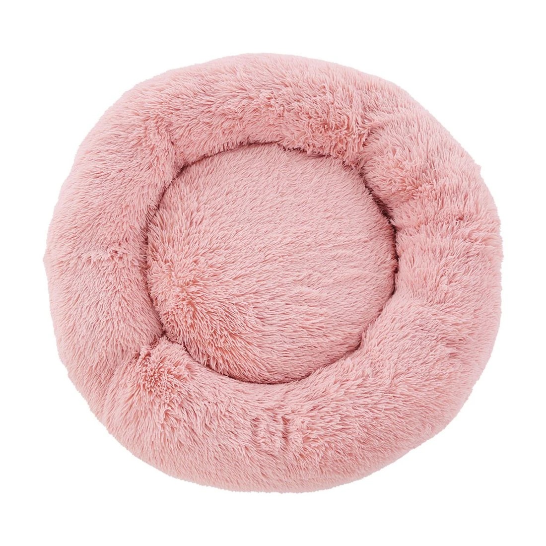 4 i.Pet Pet Bed Dog Cat 90cm Large Calming Soft Plush - Pink, 4 of 5
