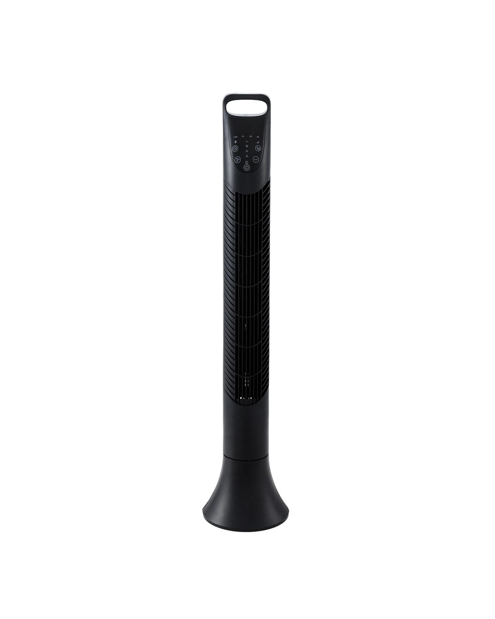 3 Devanti Tower Fan Oscillating 3 Speeds with Remote 91cm - Black, 3 of 7