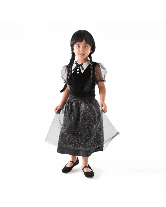 Horror Girl with Wig Costume - Ages 4-6