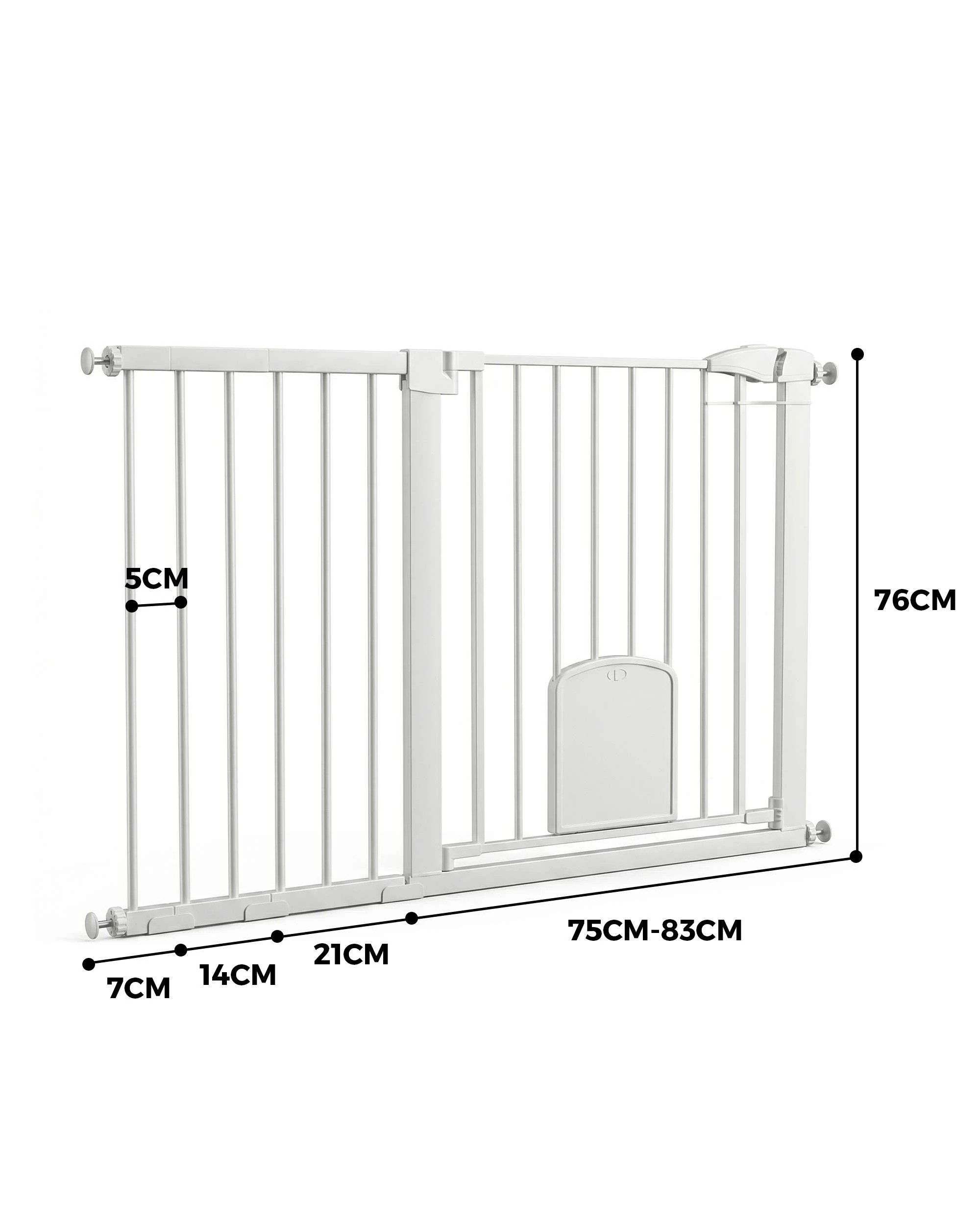 8 Advwin Pet Safety Gate Extra Wide Pet Door, 8 of 8