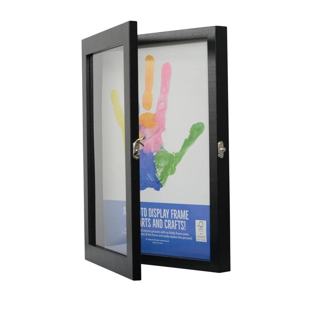 2 A4 Hinged Frame Black, 2 of 4