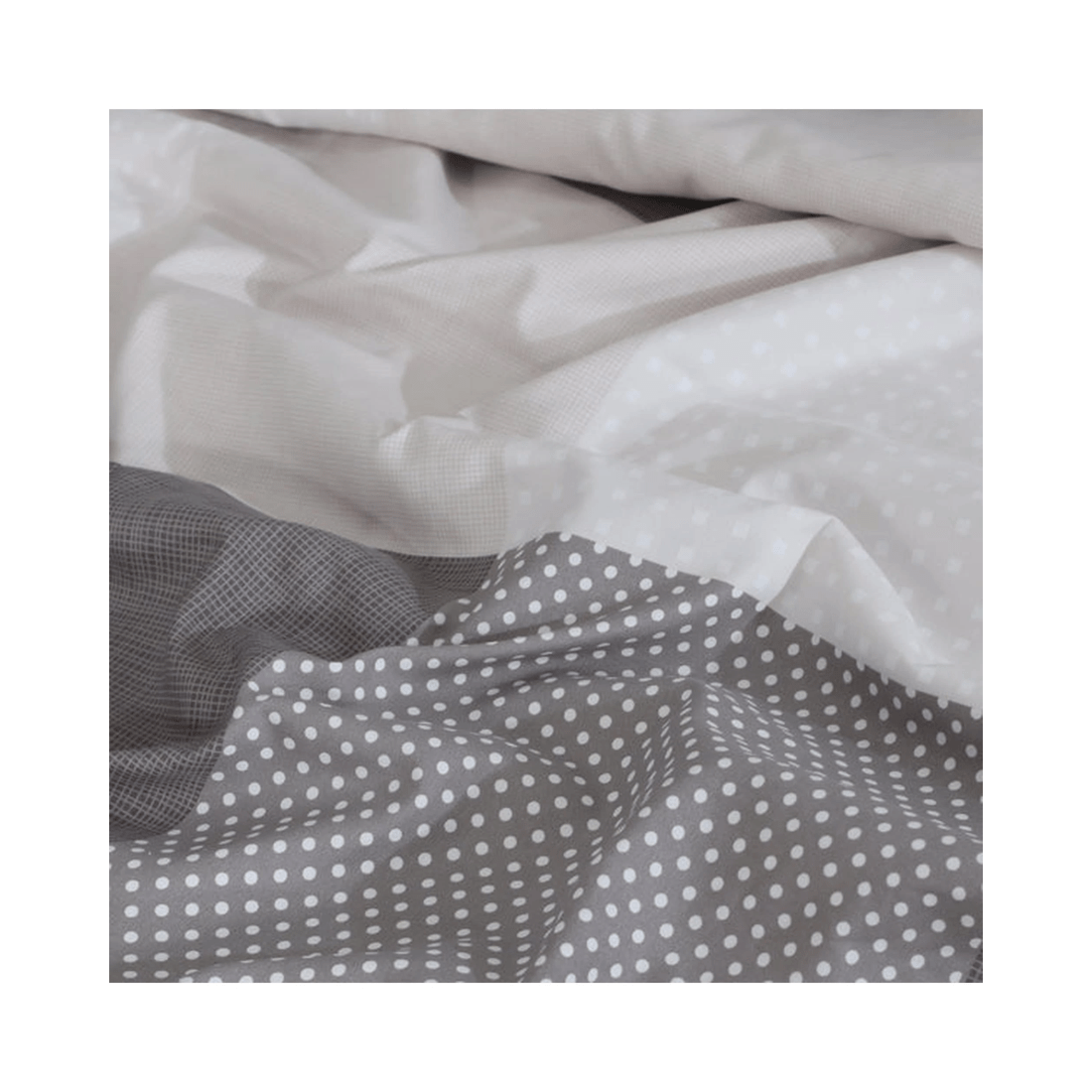 4 Amsons King Quilt Cover Set - Grey Check, Premium Double Brushed Microfiber
 - King Bed
 - pattern, 4 of 6