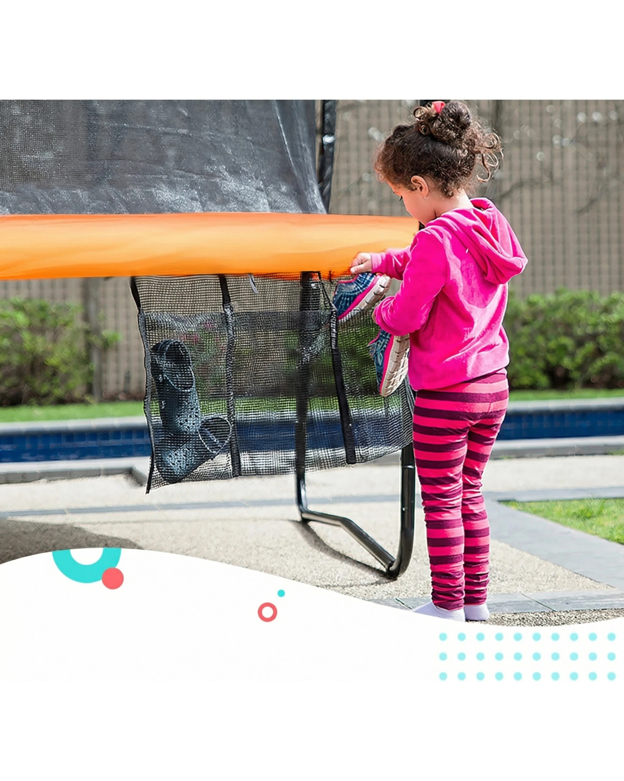 4 Kahuna 12 ft Trampoline Round Outdoor Kids with Safety Enclosure Net - Orange, 4 of 9