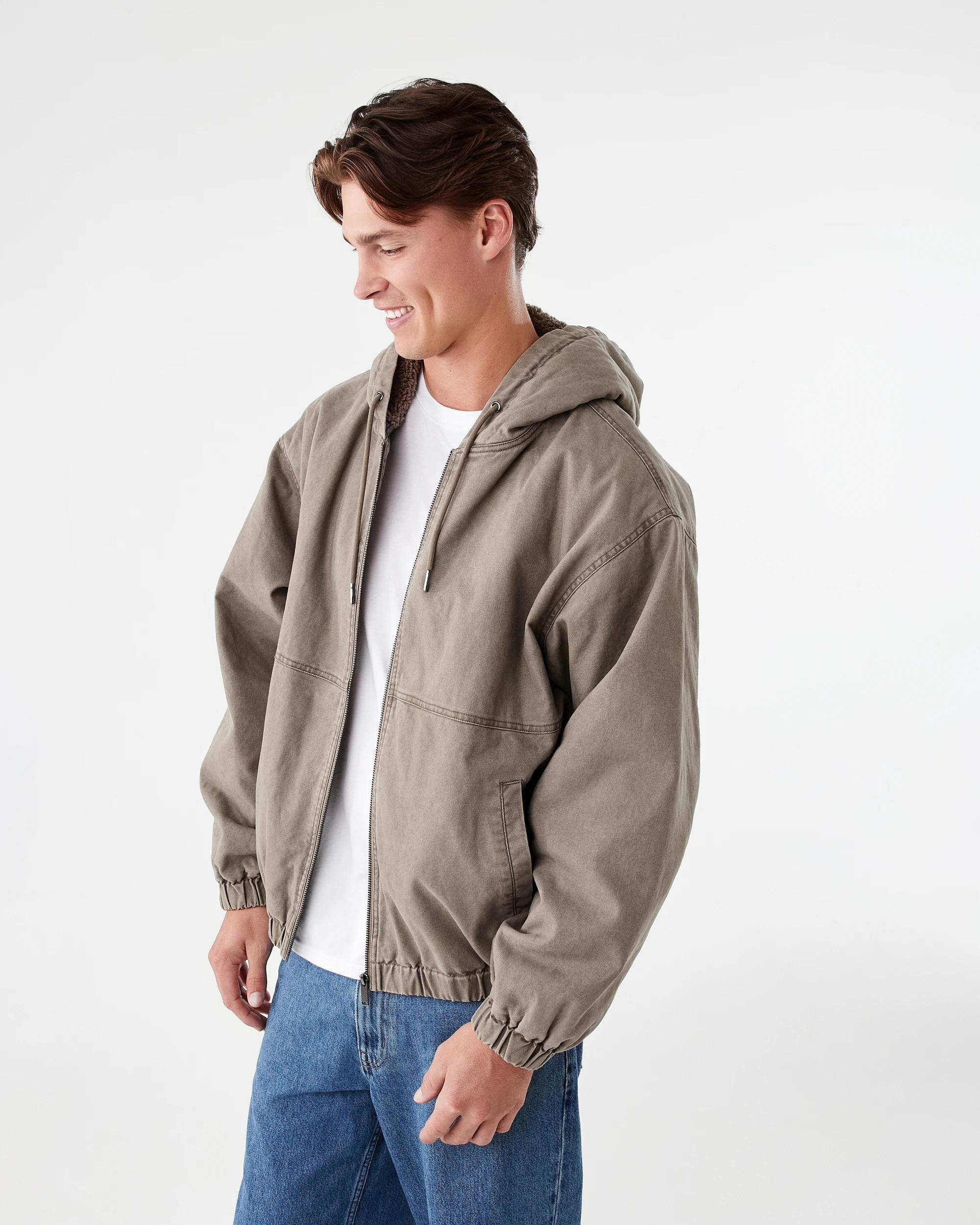 2 Washed Bomber Jacket Brn Otter, 2 of 7
