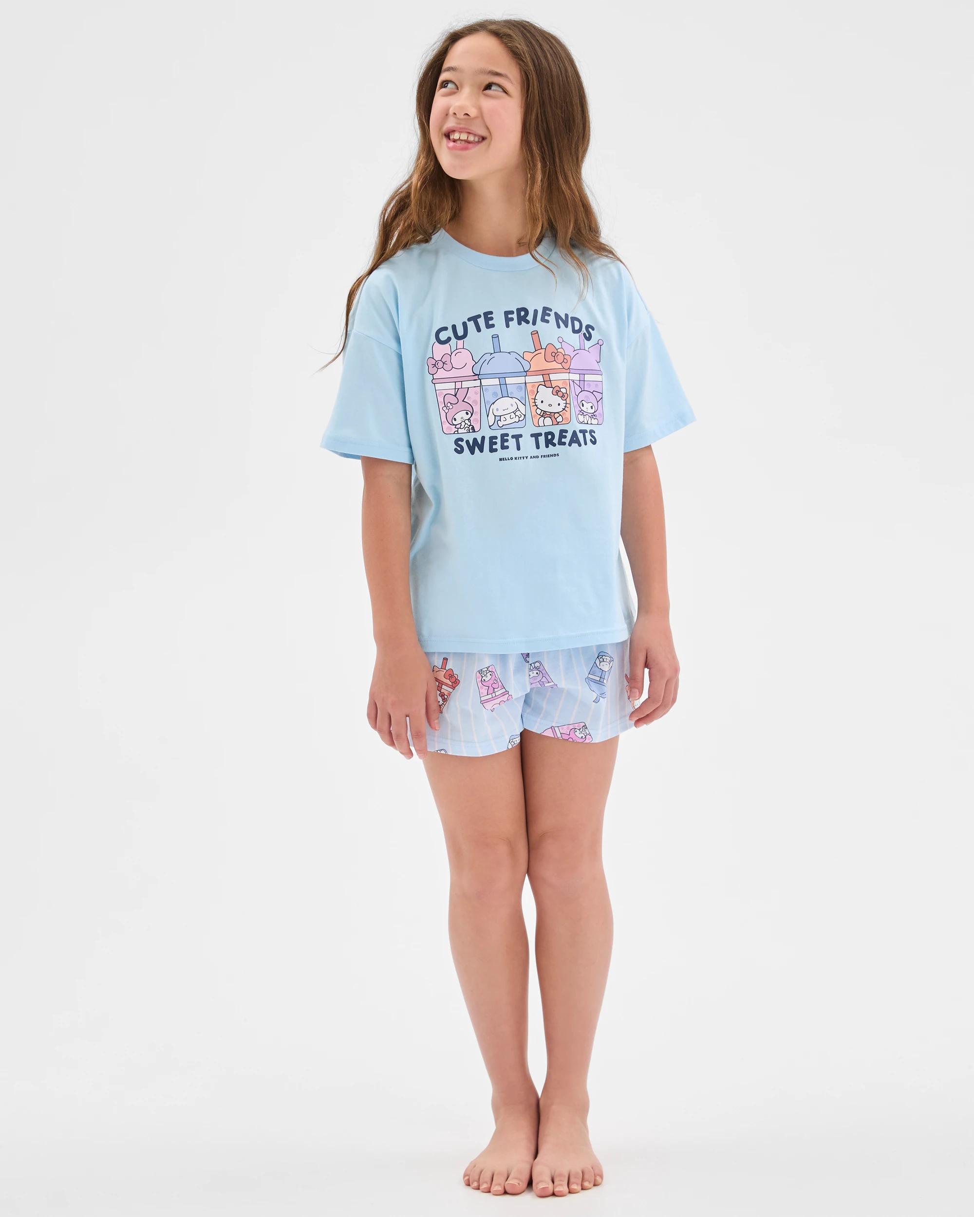 1 Hello Kitty Australian Cotton Older Girls Pyjama Set HELLO KITTY, 1 of 8
