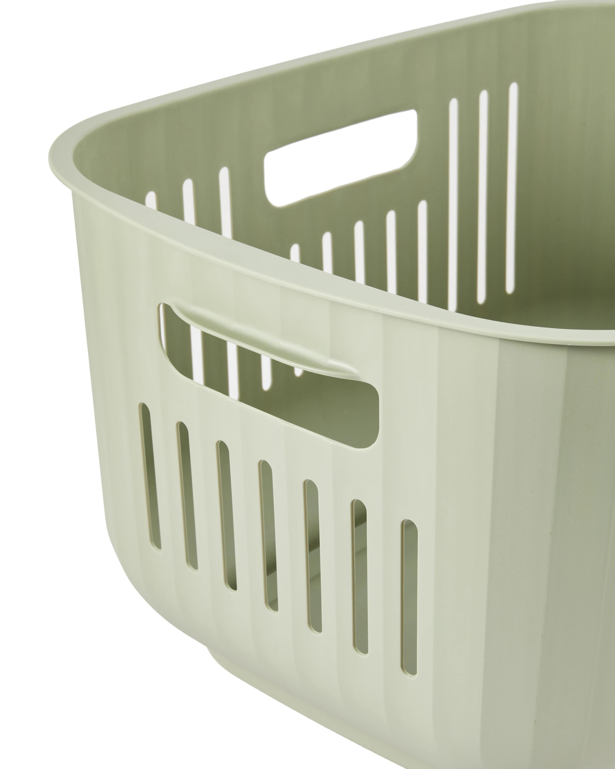 3 50L Nordic Laundry Basket - Green, 3 of 5