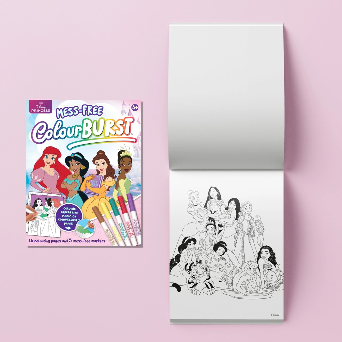 4 INKredibles Disney Princess Mess-Free ColourBurst Activity Kit - Book, 4 of 6