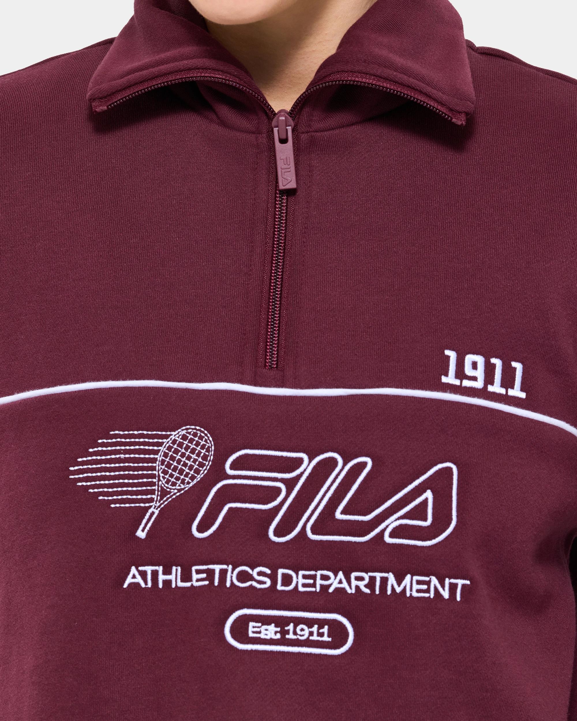 5 Fila Laila Quarter Zip Fleece Core Jumper PORT ROYALE, 5 of 6