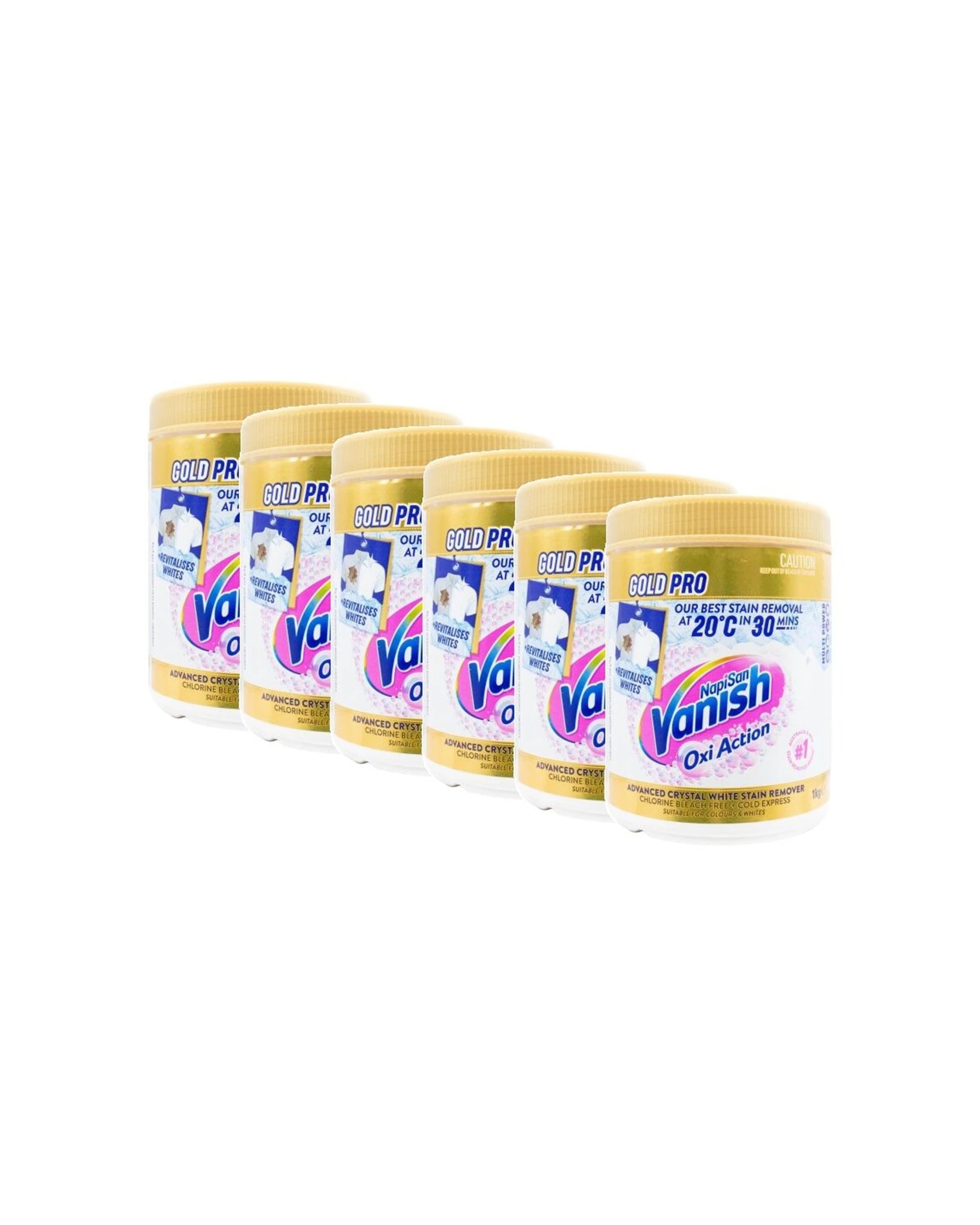 1 Vanish 6PK Napisan Oxi Action Pro Stain Remover Powder 2kg - Assorted, 1 of 4
