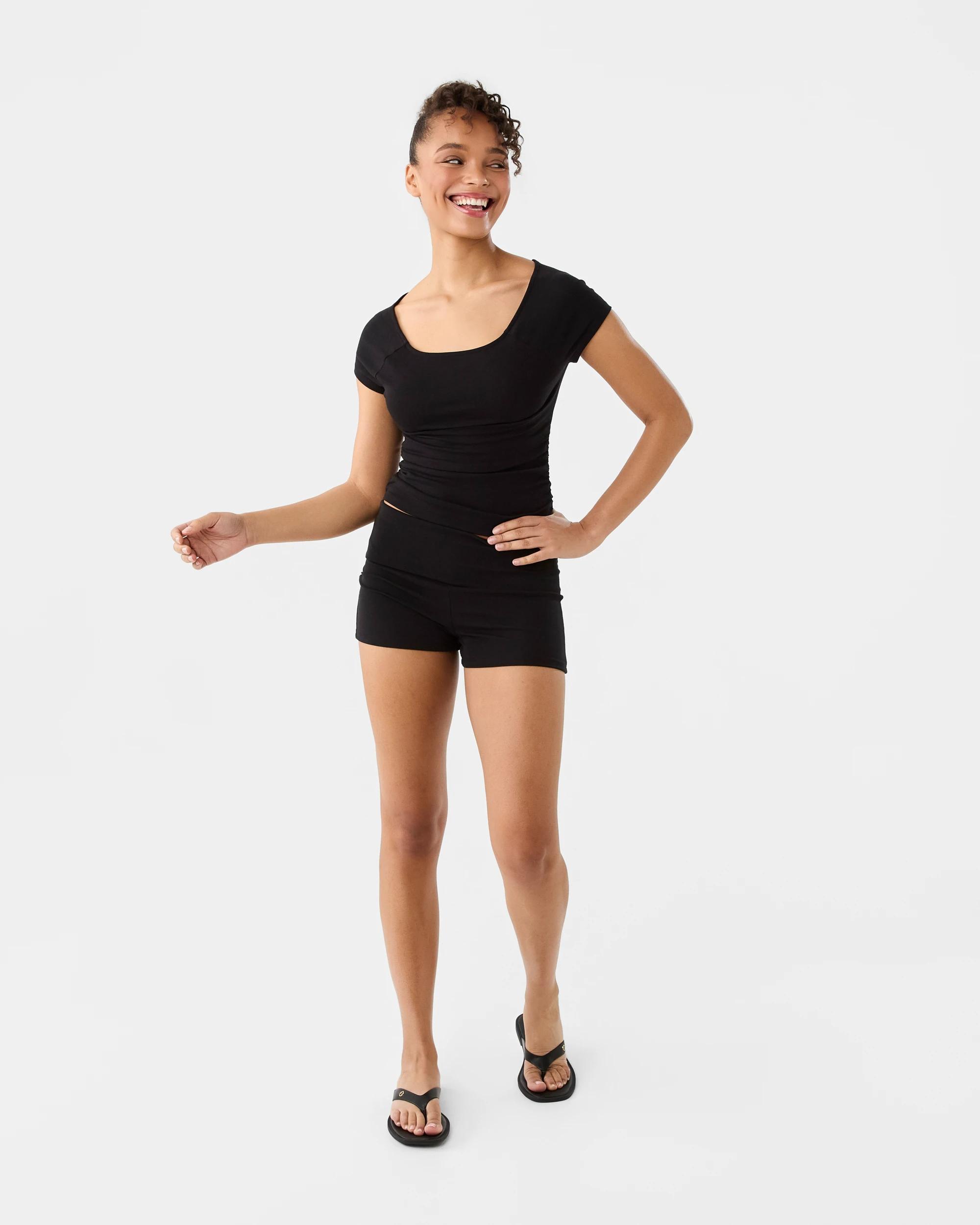 5 Off The Shoulder T-shirt Black, 5 of 7