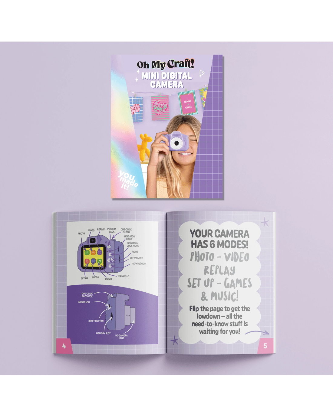 4 Oh My Craft! Mini Digital Camera Kit, 4 of 6