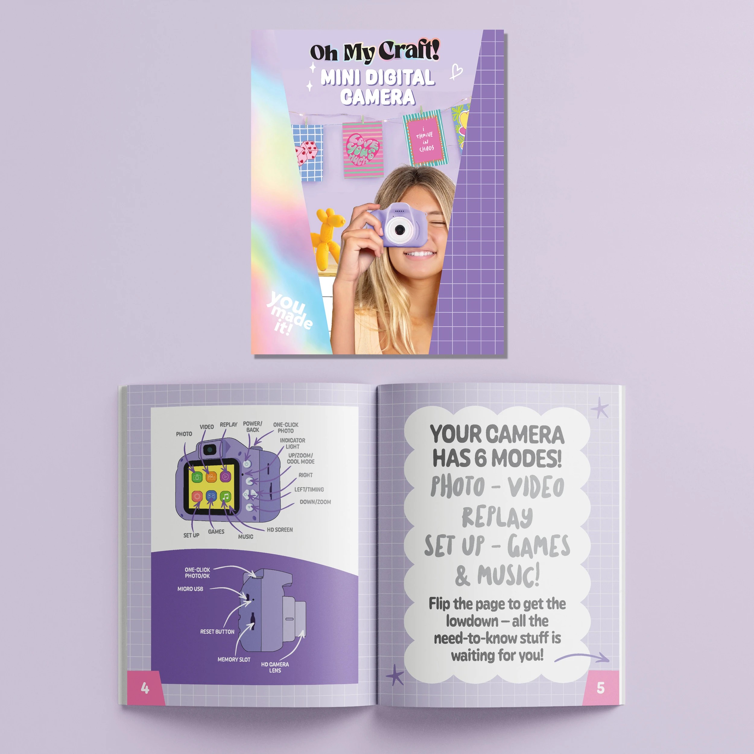 4 Oh My Craft! Mini Digital Camera Kit, 4 of 6
