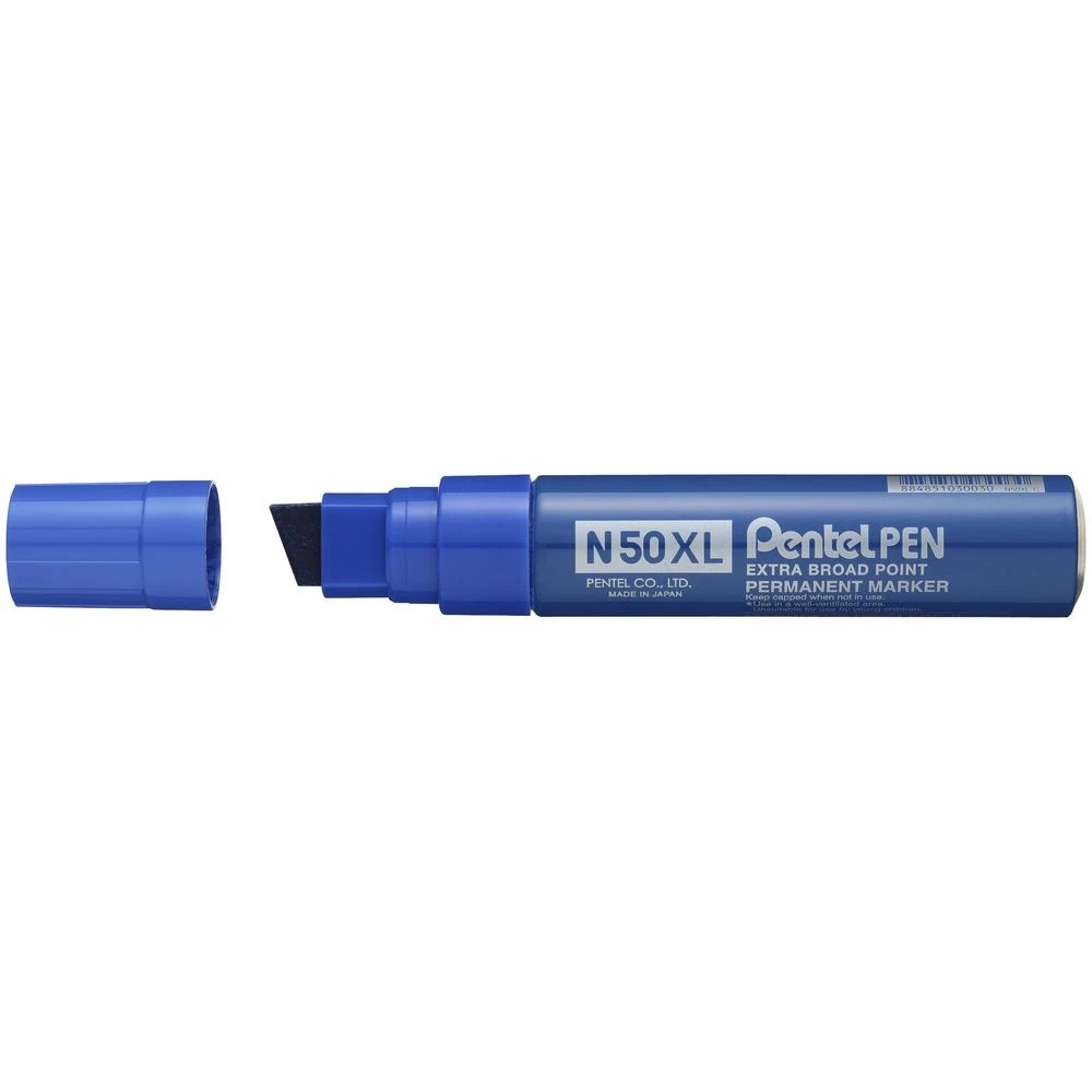 2 Pentel N50XL Jumbo Permanent Marker Blue, 2 of 5