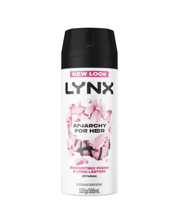 LYNX Anarchy For Her Deodorant Bodyspray - Rose and Bergamot Scented