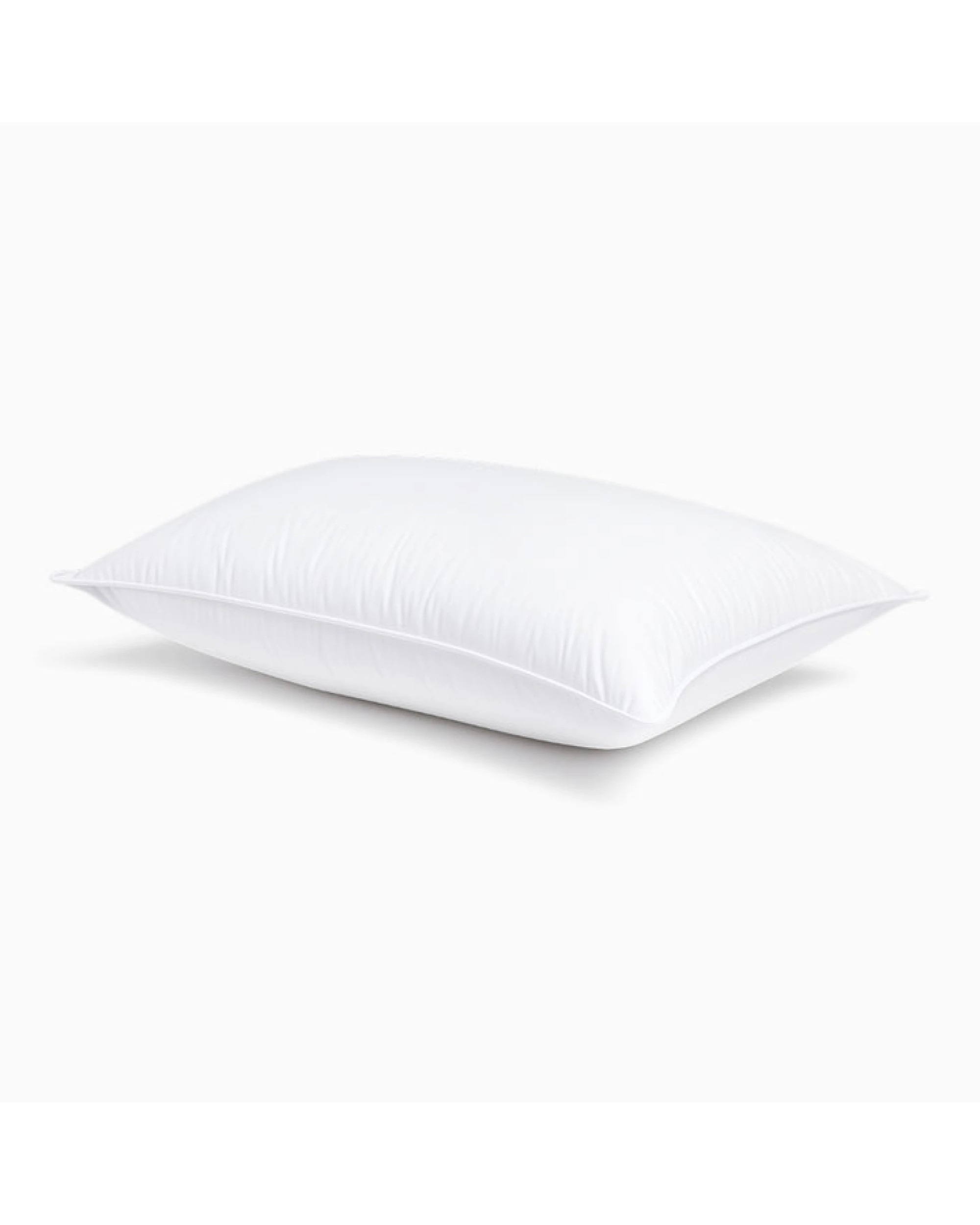 1 Jaspa Low & Soft Pillow - White, 1 of 3