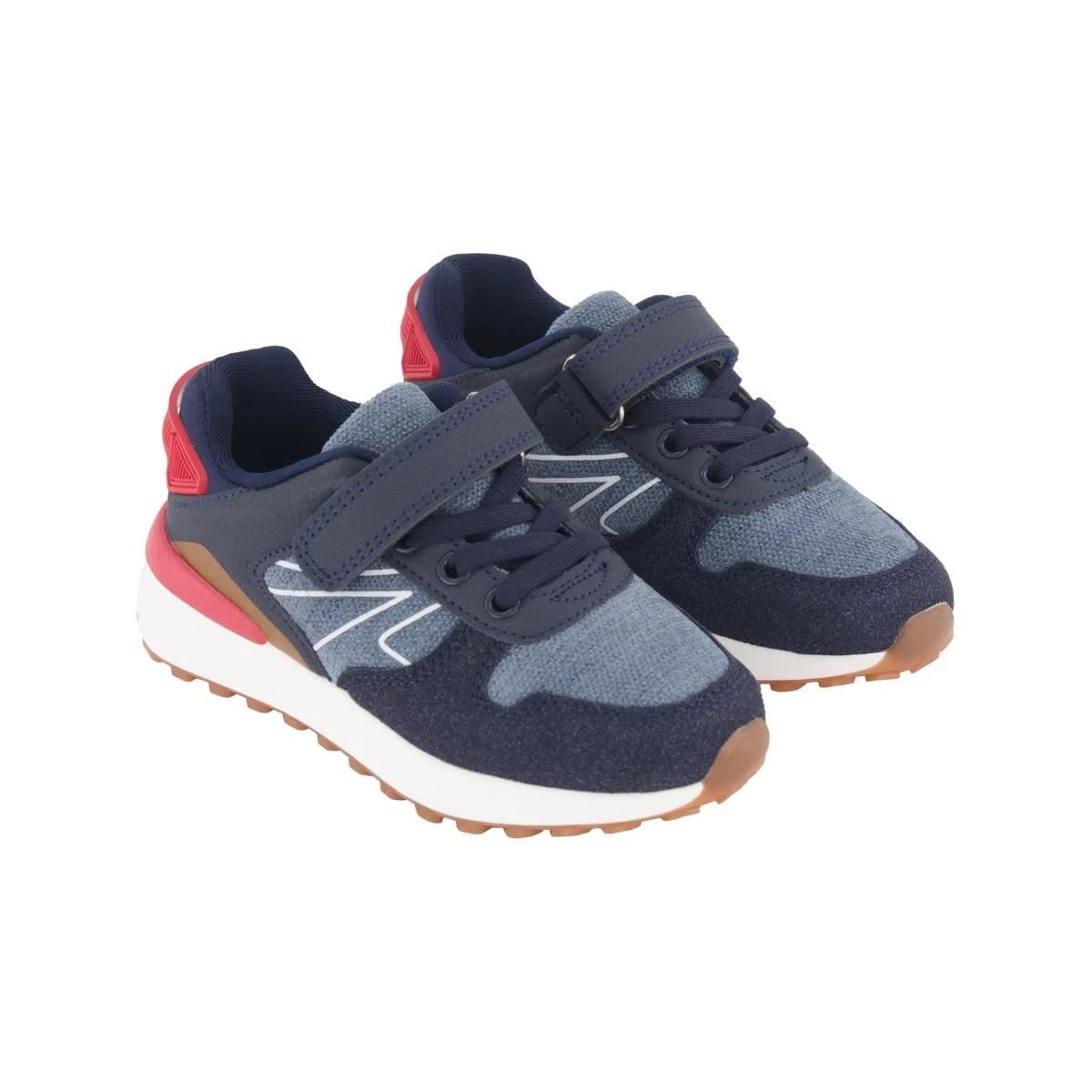 4 Junior Casual Sneakers NAVY Denim Blues, 4 of 5