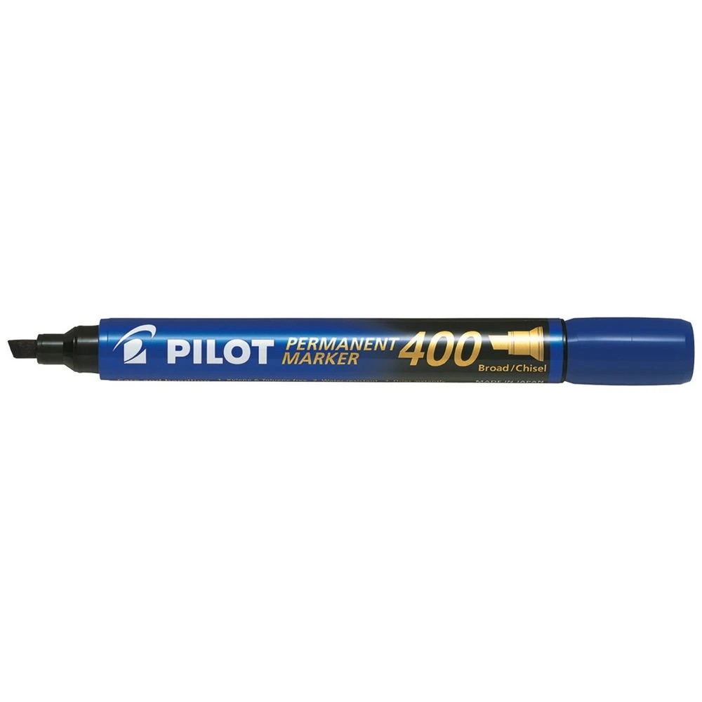 1 PILOT SCA-400 Permanent Marker Chisel 4.0mm Blue, 1 of 2