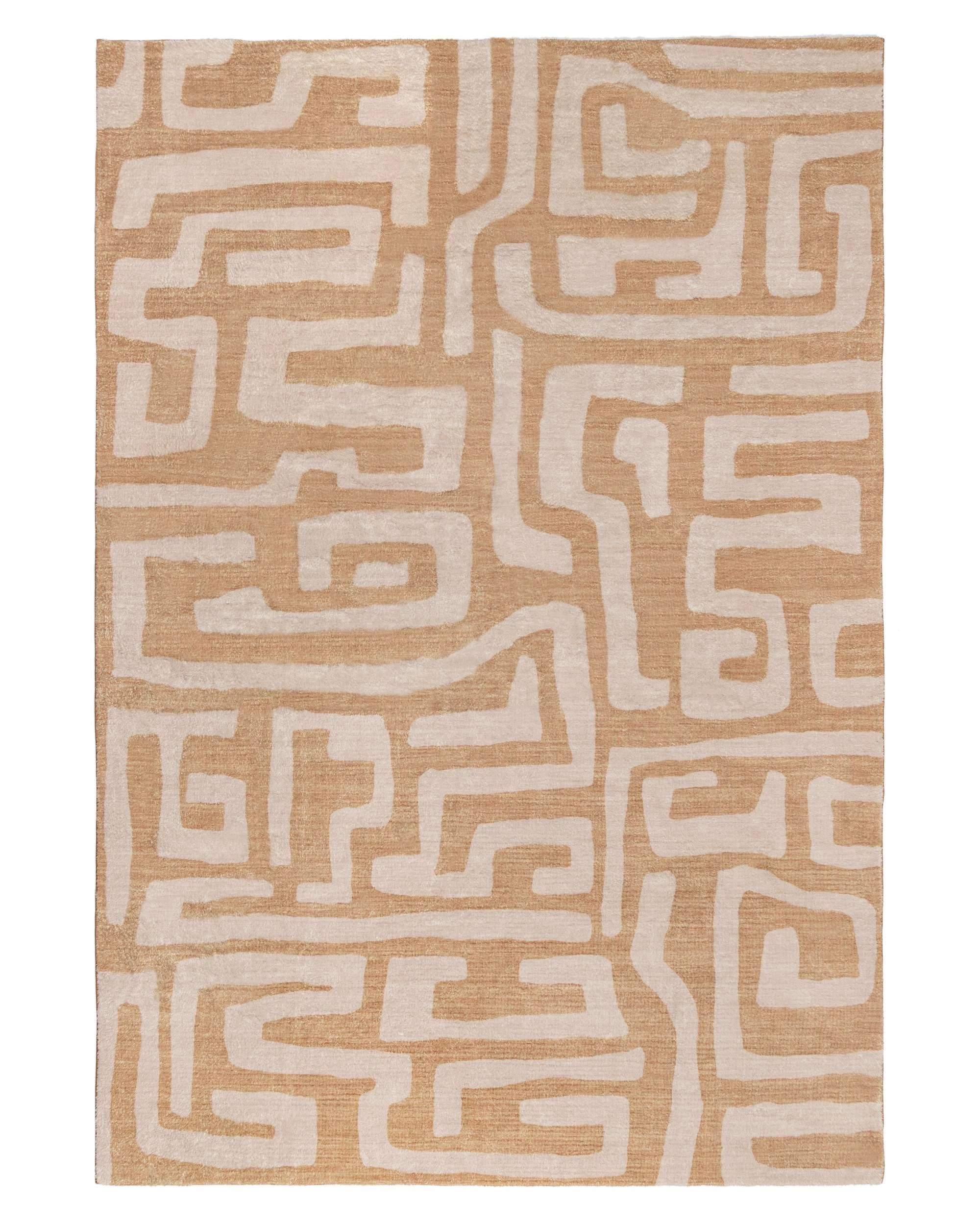 1 Loopsie Sahab Aztec Washable Rug-400cm x 300cm - Brown, 1 of 6