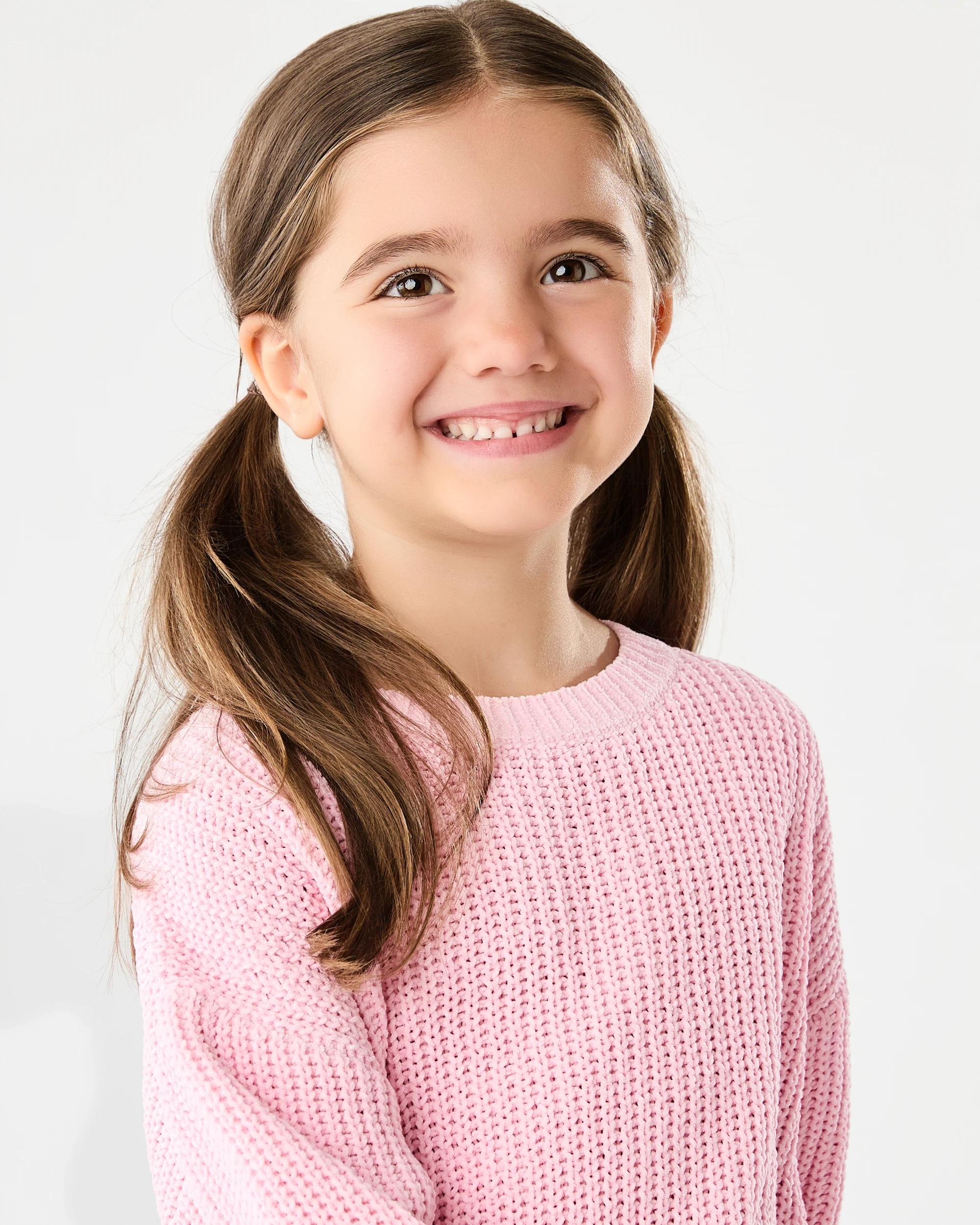 3 Chenille Knit Top Berry Pnk, 3 of 8