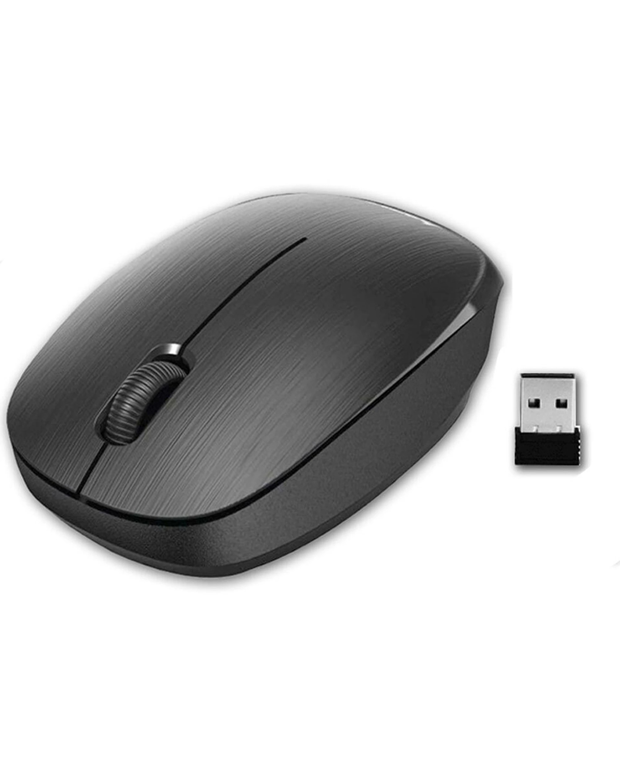 1 Sansai Ergonomic 2.4GHz Wireless Optical Mouse For PC Laptop Mac - Black, 1 of 3
