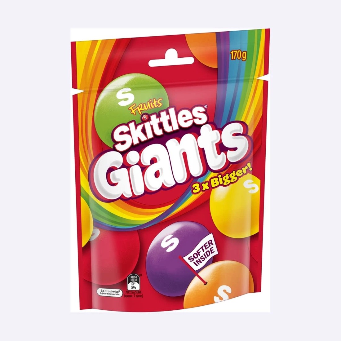 2 Skittles Giants Fruits Medium Bag 170g, 2 of 7