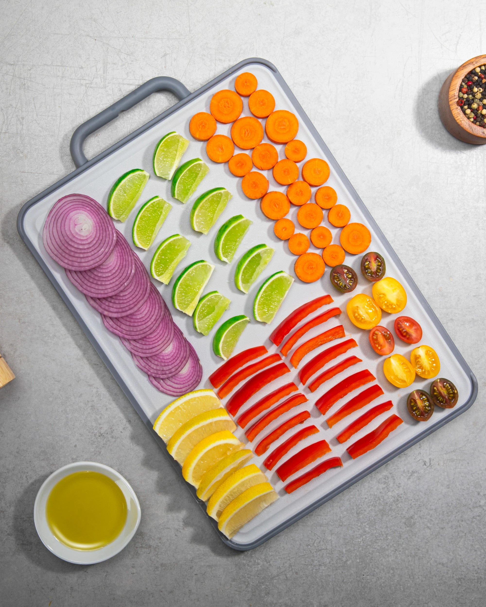 2 Global Shop Direct Chopzilla Titanium Chopping Board Dual-Sided Cutting Board Food Safe Non-Porous Titanium, 2 of 8