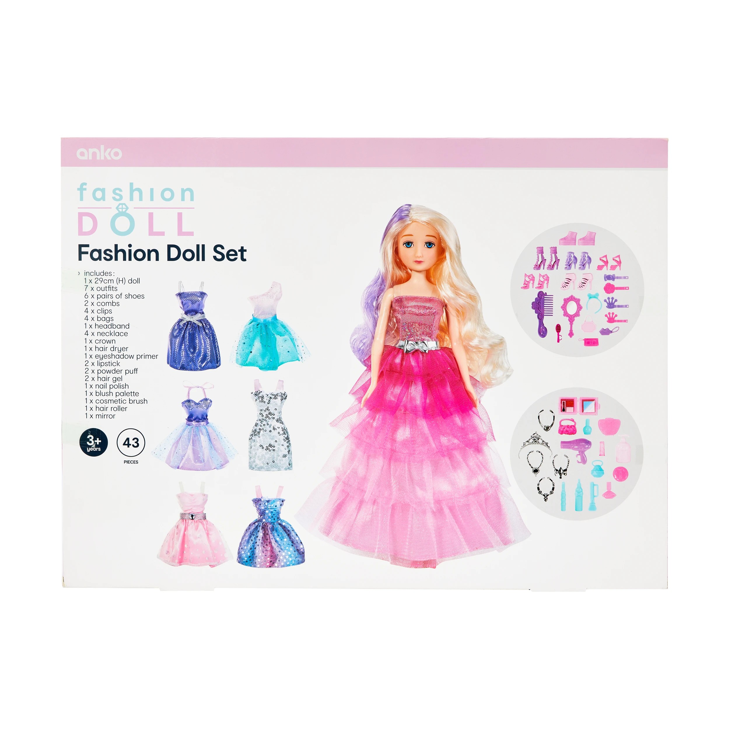 9 43 Piece Fashion Doll Set, 9 of 9