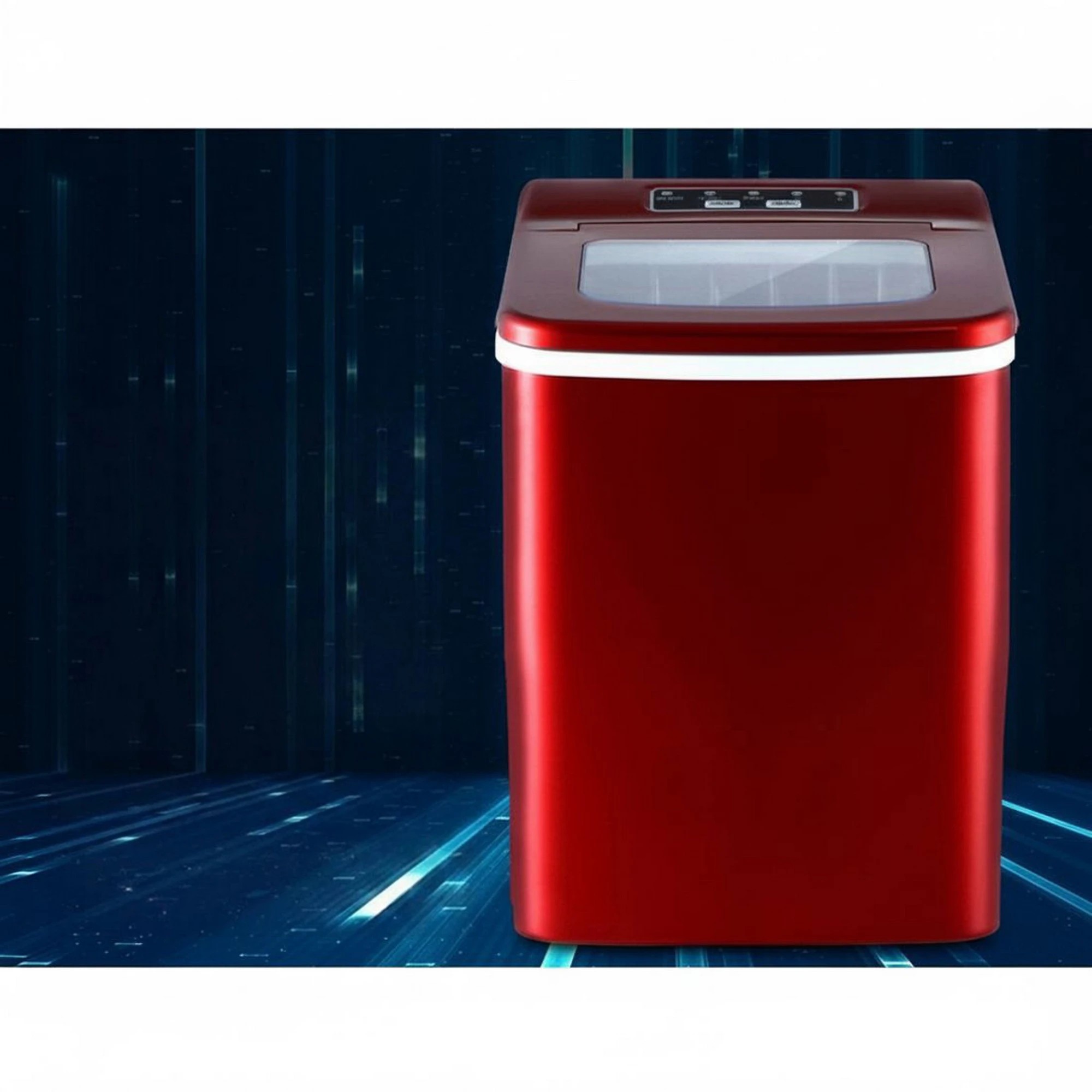 4 Devanti 12kg Ice Maker Machine - Red, 4 of 8
