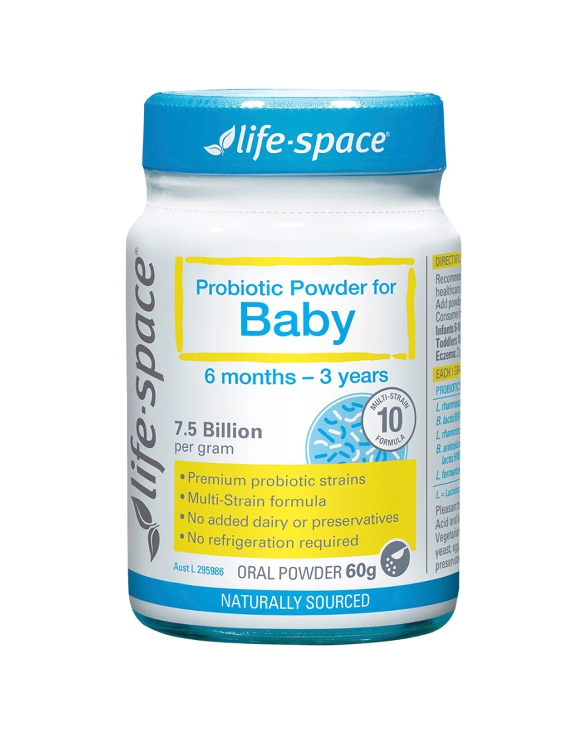 1 Life-Space Probiotic Powder For -Strain Dietary Supplement 60g, 1 of 3