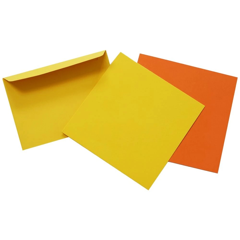 3 Qcut C6 Folding Cards Set Honey Yellow/Tuscan Orange, 3 of 3