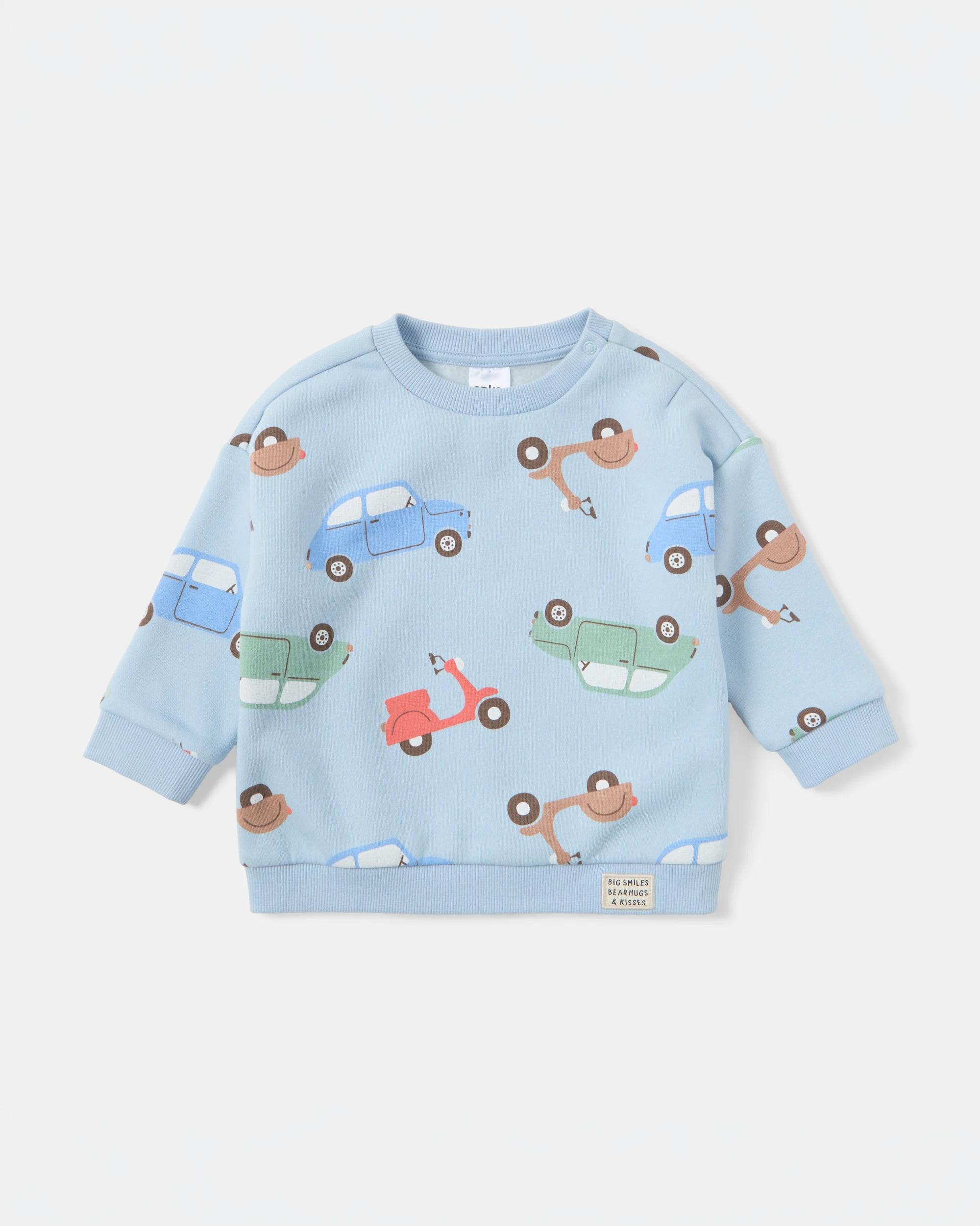 1 Drop Shoulder Sweatshirt Vehicles, 1 of 3
