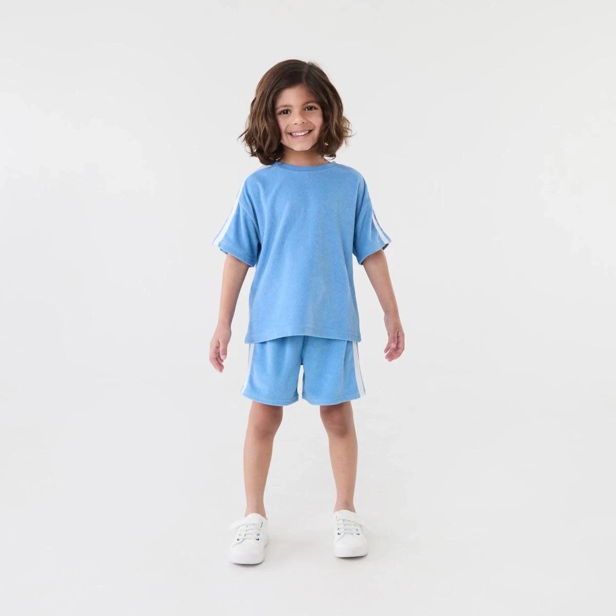 4 Terry Toweling Shorts Silblue, 4 of 6