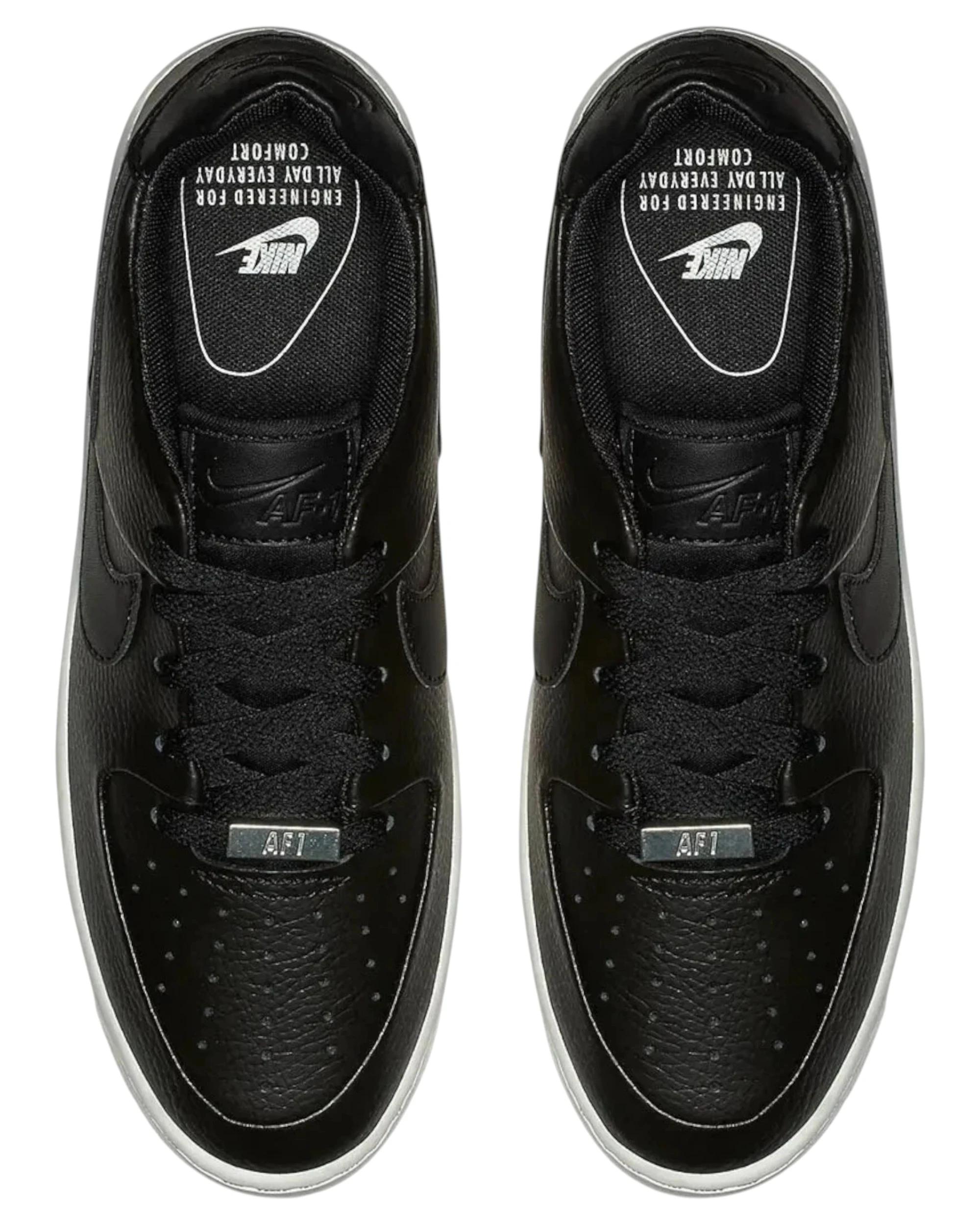 2 Nike Womens Air Force 1 Sage Low Athletic Shoes Black/white, 2 of 6