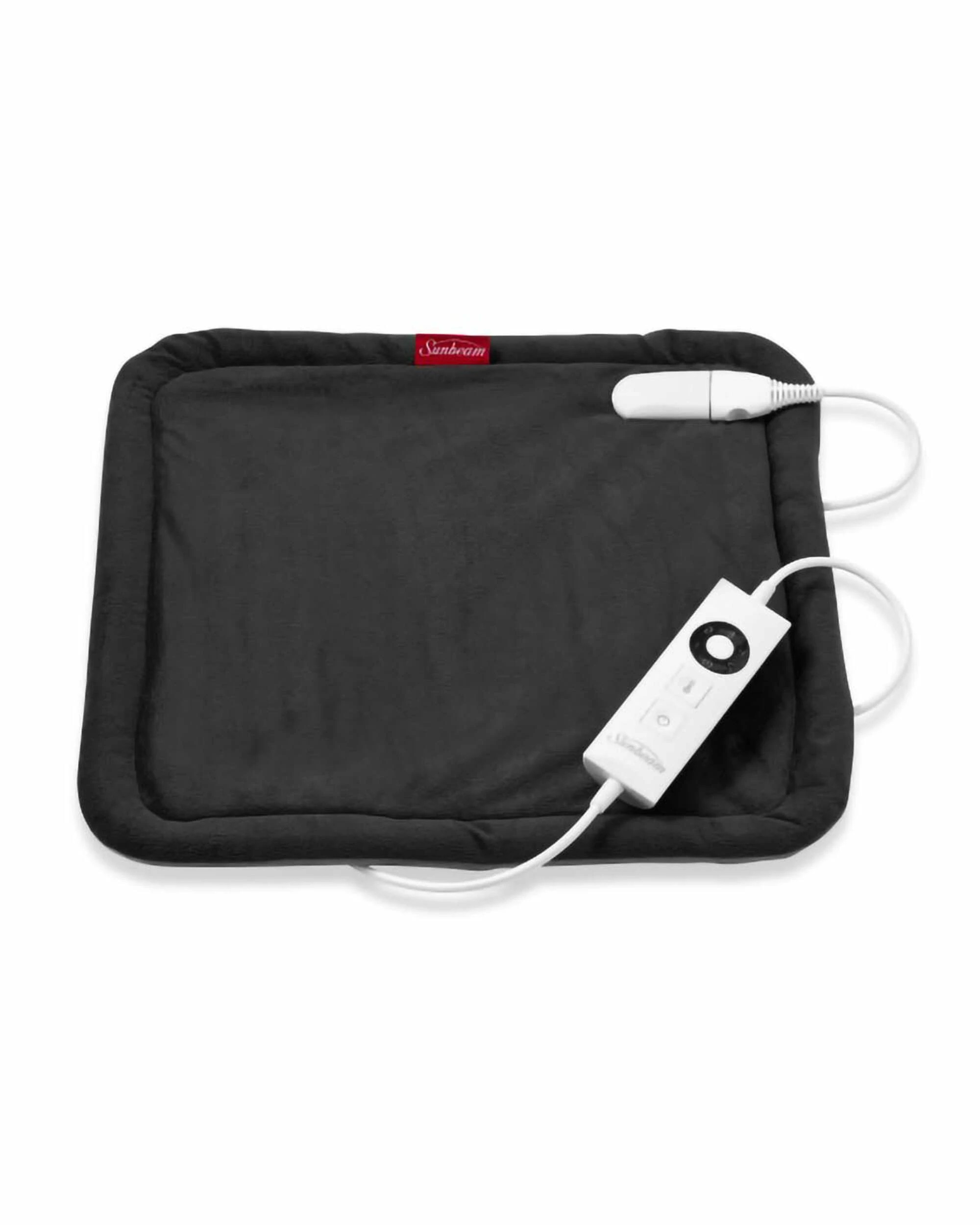 1 Sunbeam Multizone Weighted Heating Pad - BLACK, 1 of 5