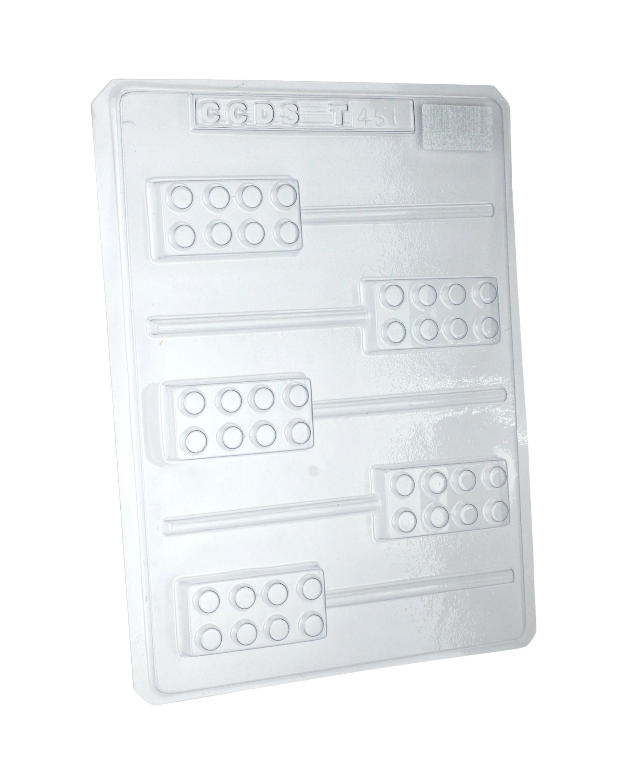 1 CCDS Block Pop Plastic Chocolate Moulds 1 Sheet - Clear, 1 of 2