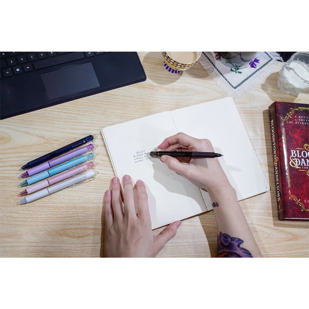 8 PILOT FriXion Clicker Ltd Ed Erasable Gel 0.5mm Black Ink 4Pk, 8 of 9