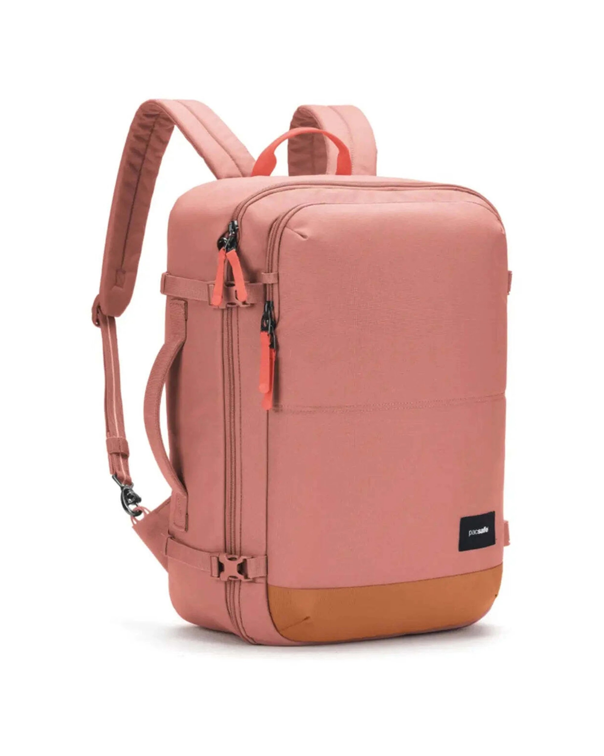 3 Pacsafe GO 34L Anti-Theft Carry-on Backpack Lockable Zip Tab Travel Accessory Rose - Pink, 3 of 8