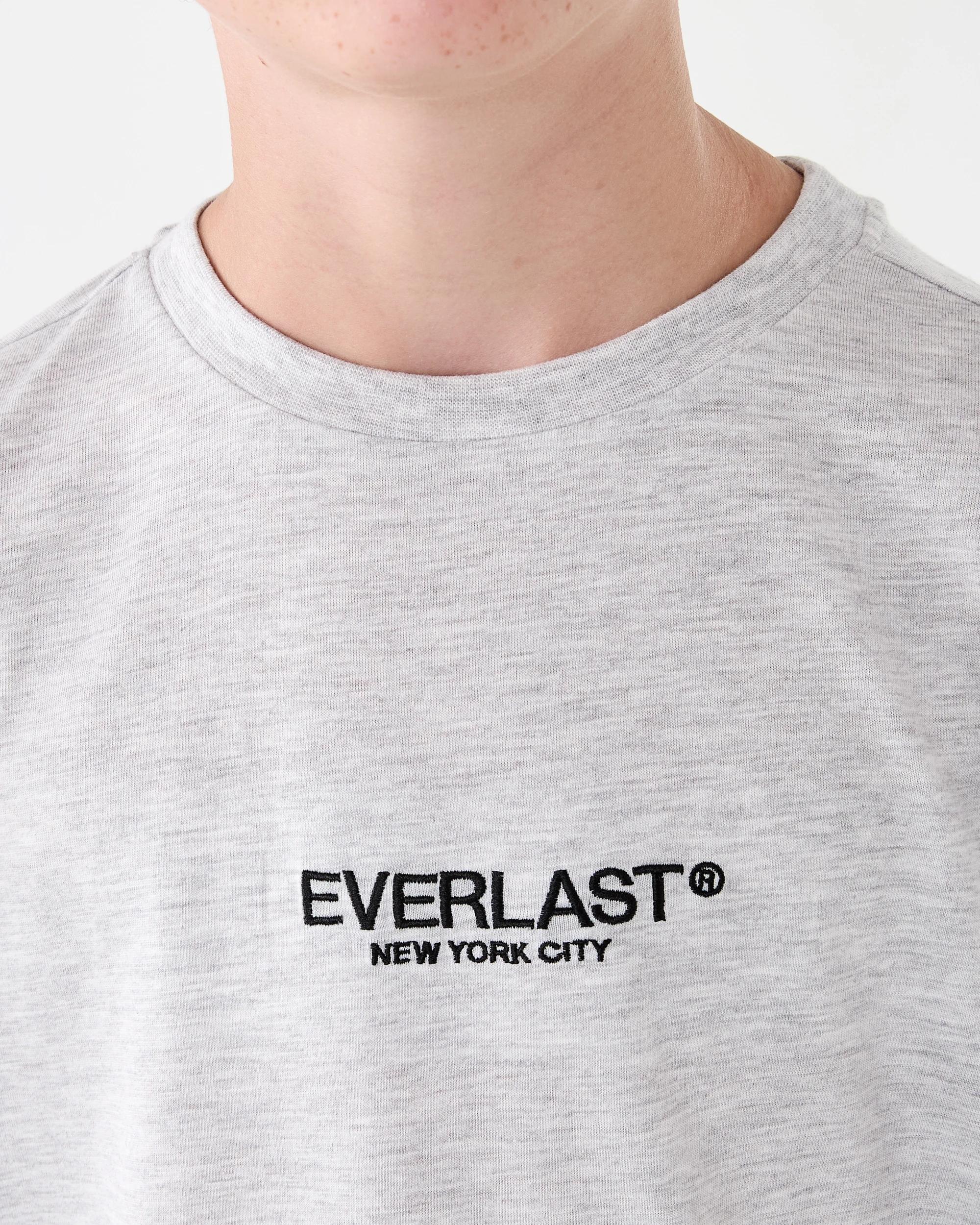 5 Everlast Kids Embroidered T-shirt White Marl, 5 of 8