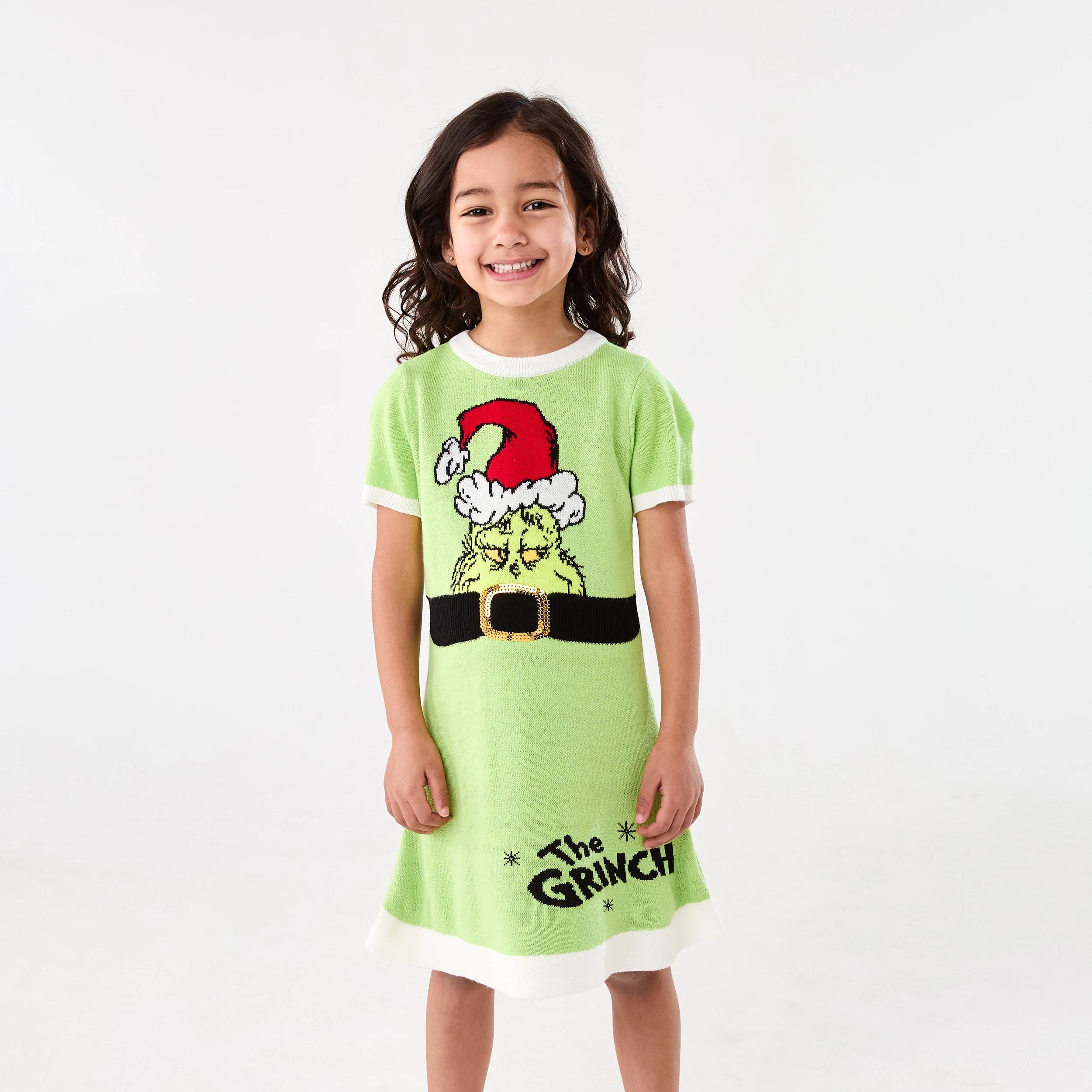 1 The Grinch License Christmas Family Matching Dress XMAS GRINCH DRESS, 1 of 9