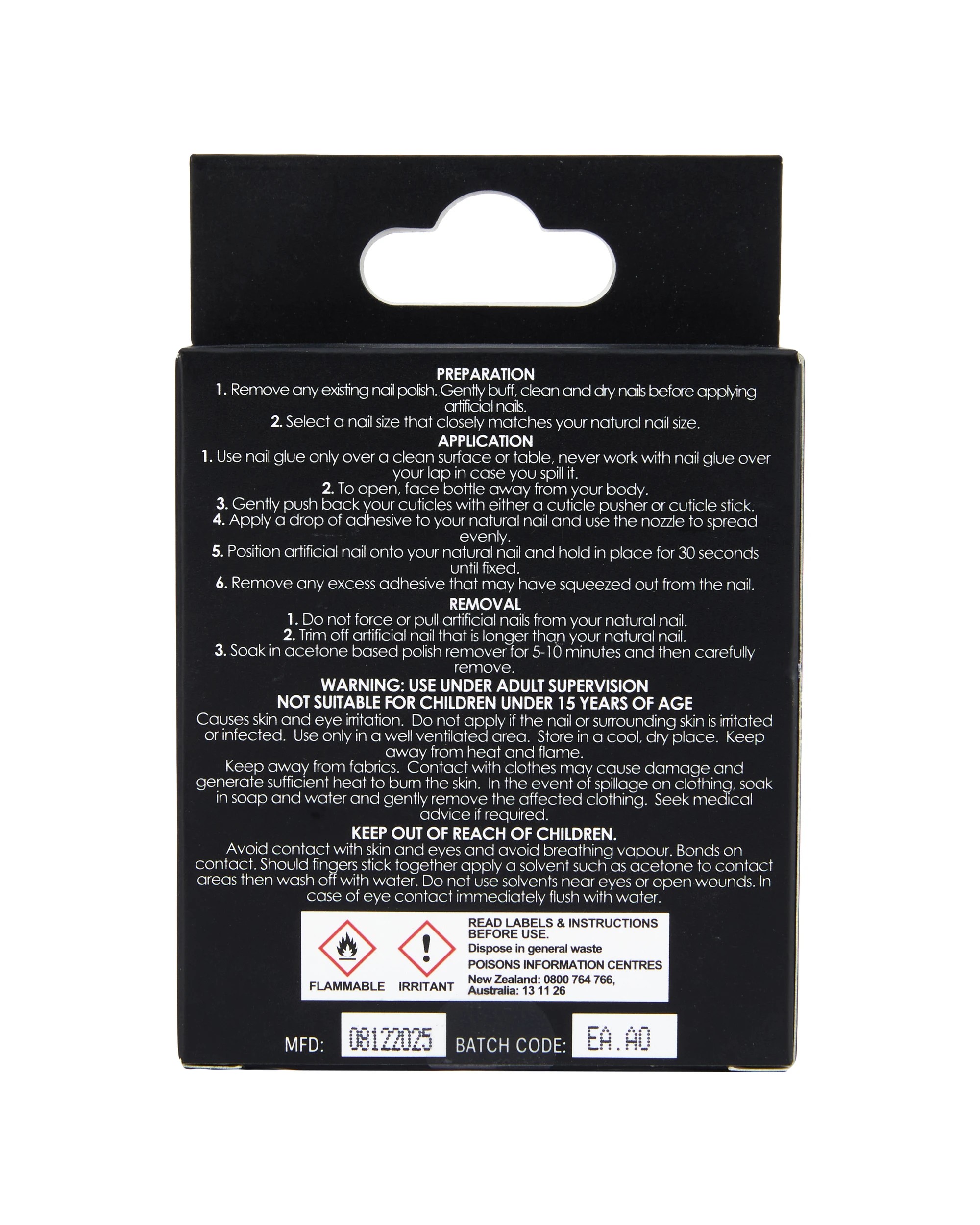 4 OXX Cosmetics 24 Pack Artificial Nails with Adhesive - Pointed Stiletto Shape, Coffin Pink Crystal Tips, 4 of 4