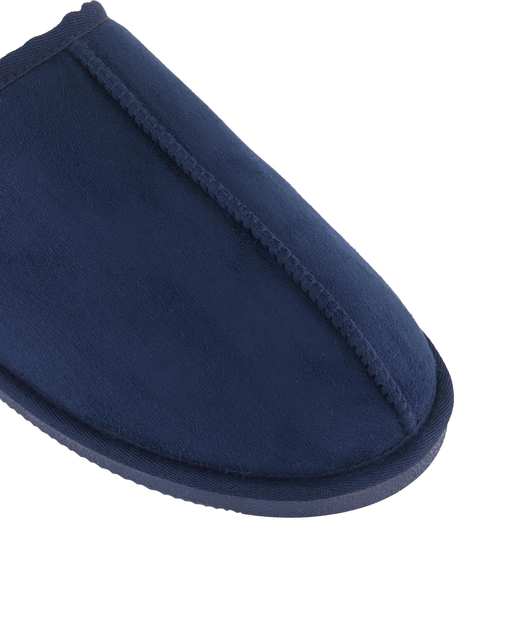 3 Hardsole Slipper Scuffs Navy, 3 of 3