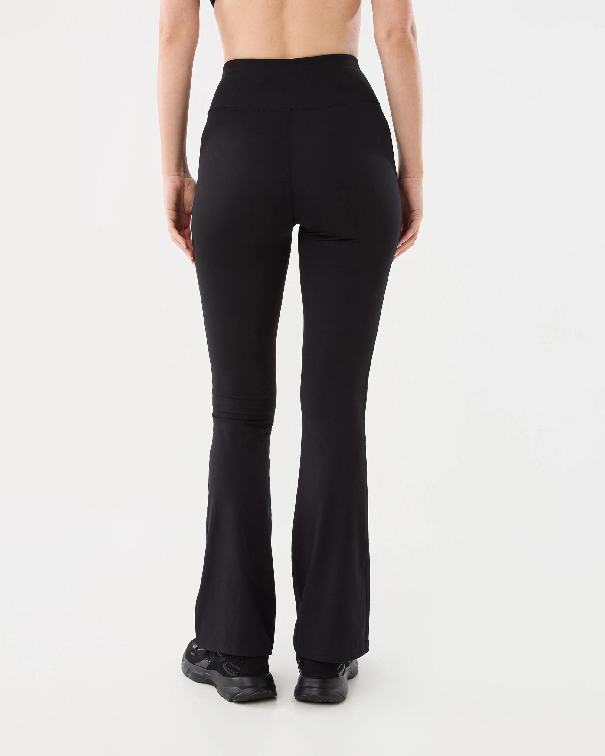 3 Active Womens Flare Leggings Black, 3 of 5