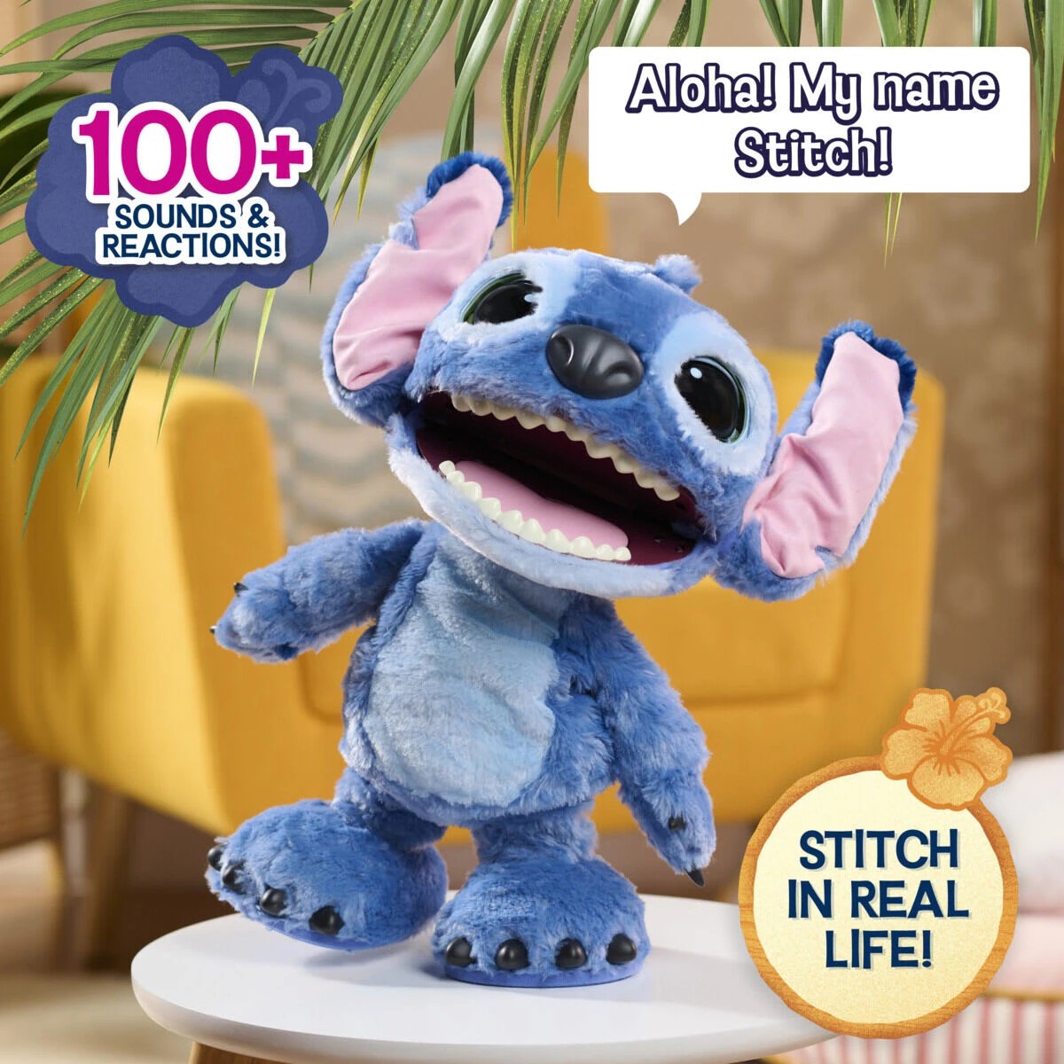 4 43cm Disney Ultimate Stitch Interactive Feature Plush Toy, 4 of 9