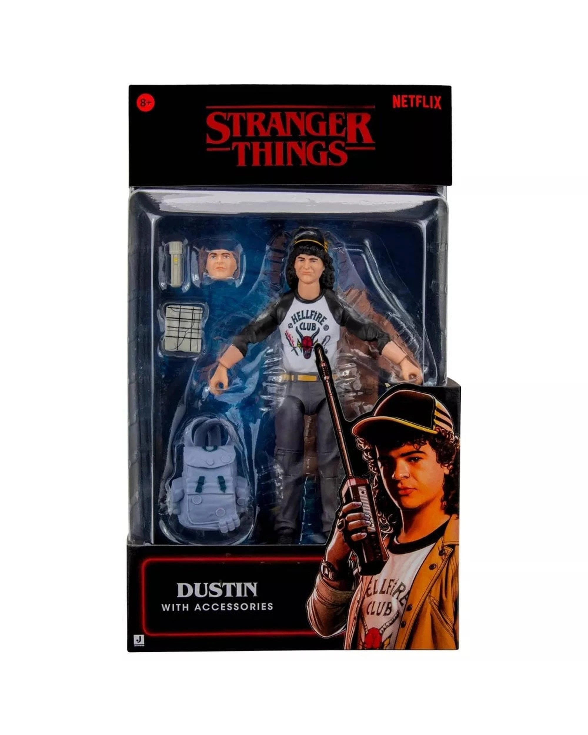 1 Stranger Things Dustin Upside Down Collector Figure, 1 of 9