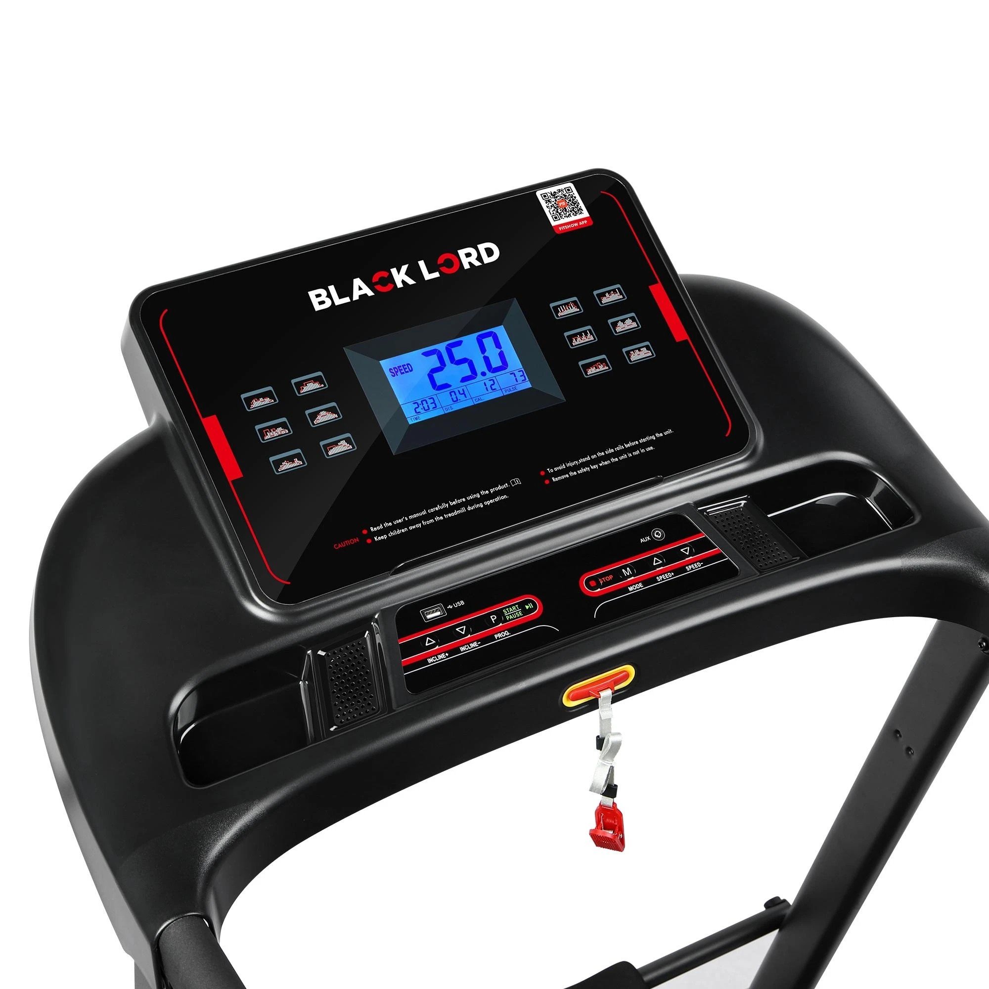 4 Black Lord Treadmill Electric Auto Incline Home Gym Exercise Run Machine EXP32, 4 of 9